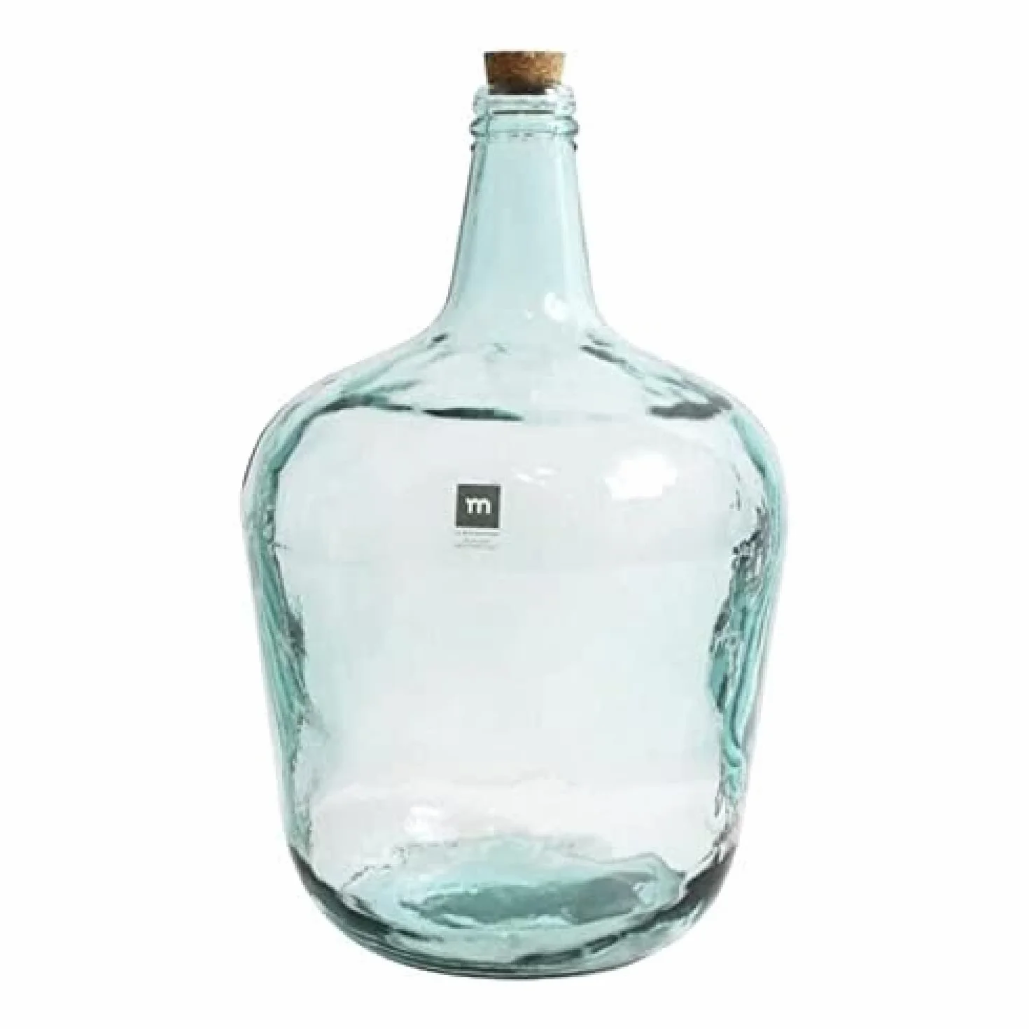La Mediterranea - Garrafa vidrio 8 l. con tapón apple Transparente