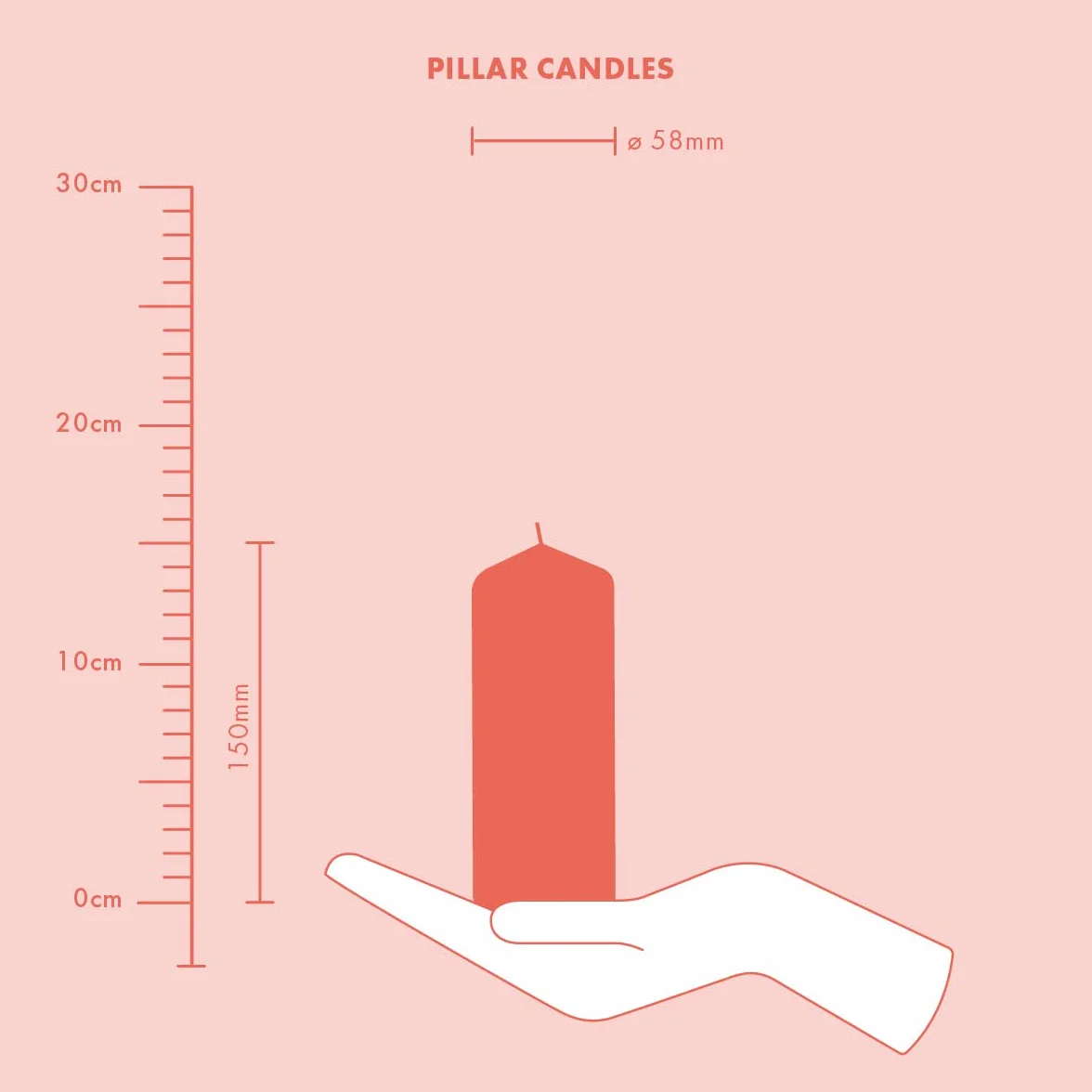 Bolsius Velas de pilar lisas blancas 15 x 6 cm paquete de 4