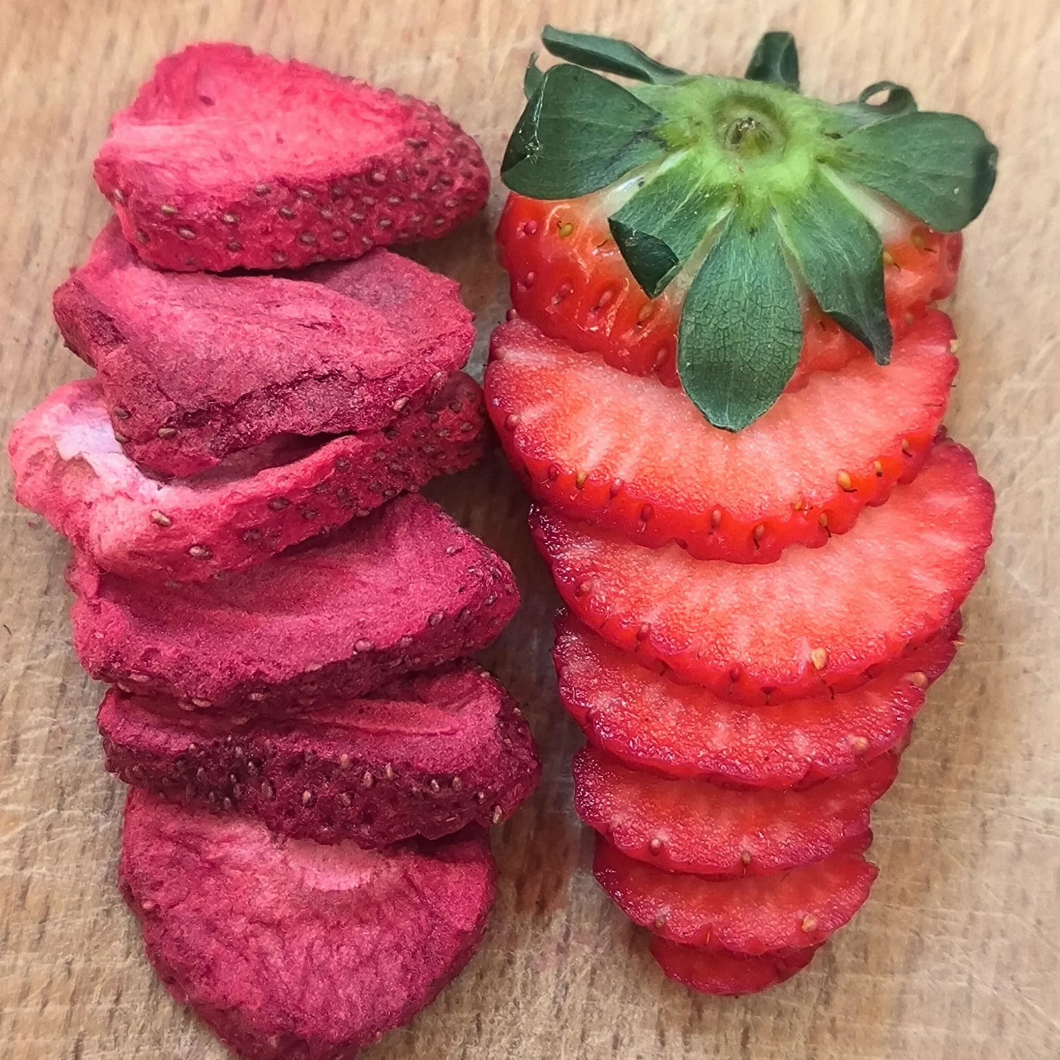 Fresa Liofilizada Entera 100% Fruta Pura Sin Azucar Vegana Cruda Strawberry ZingyZoo