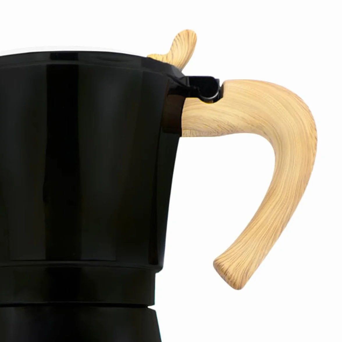 Jocca Cafetera Italiana Eléctrica de Aluminio 6 Tazas Máquina de Café Estilo Moka