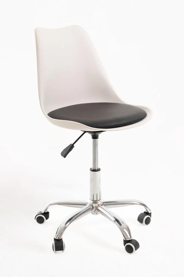 Silla de Oficina Blanca y Negro Neo - Máxima Ergonomía - Ideal para Escritorio y Gaming