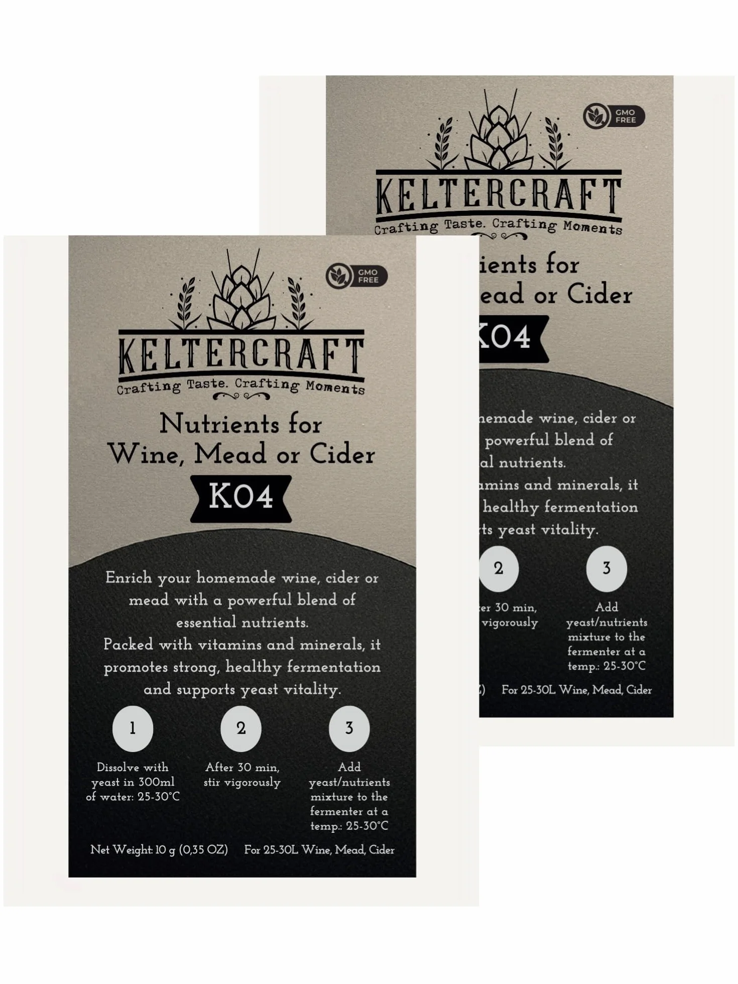 Sal nutritiva para levadura Keltercraft K04 20g para 50l vino hidromiel sidra fermentación DAP vitaminas