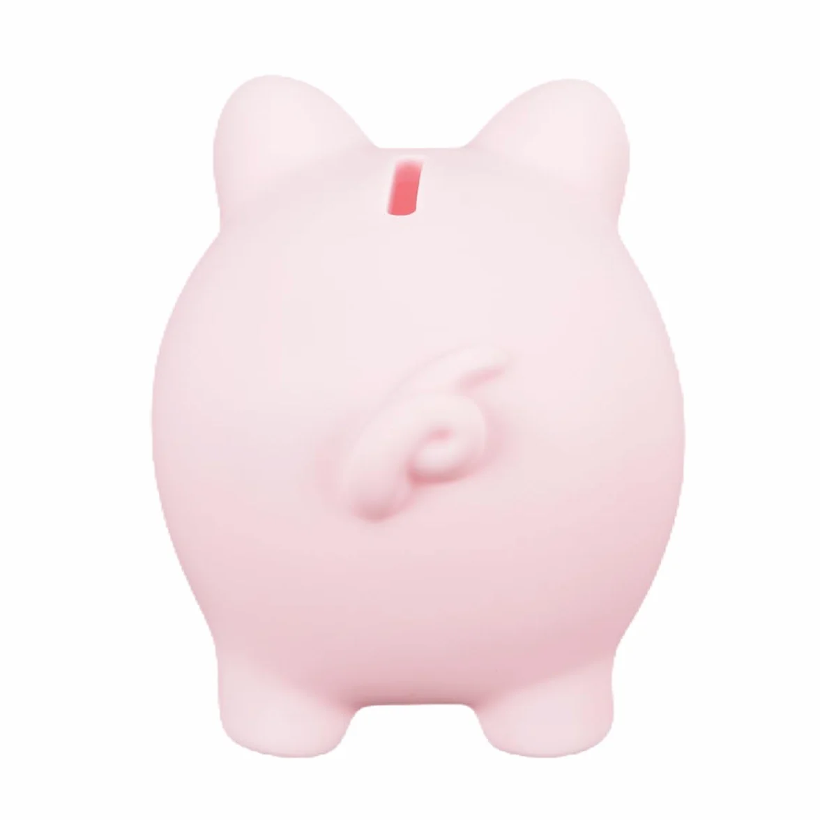 Hucha de cerdito de la suerte irrompible, ideal para cambiar monedas, ideal como accesorio para el hogar, regalo de boda, Navidad y Halloween, 13 x 10 x 11,5 cm, color rosa.