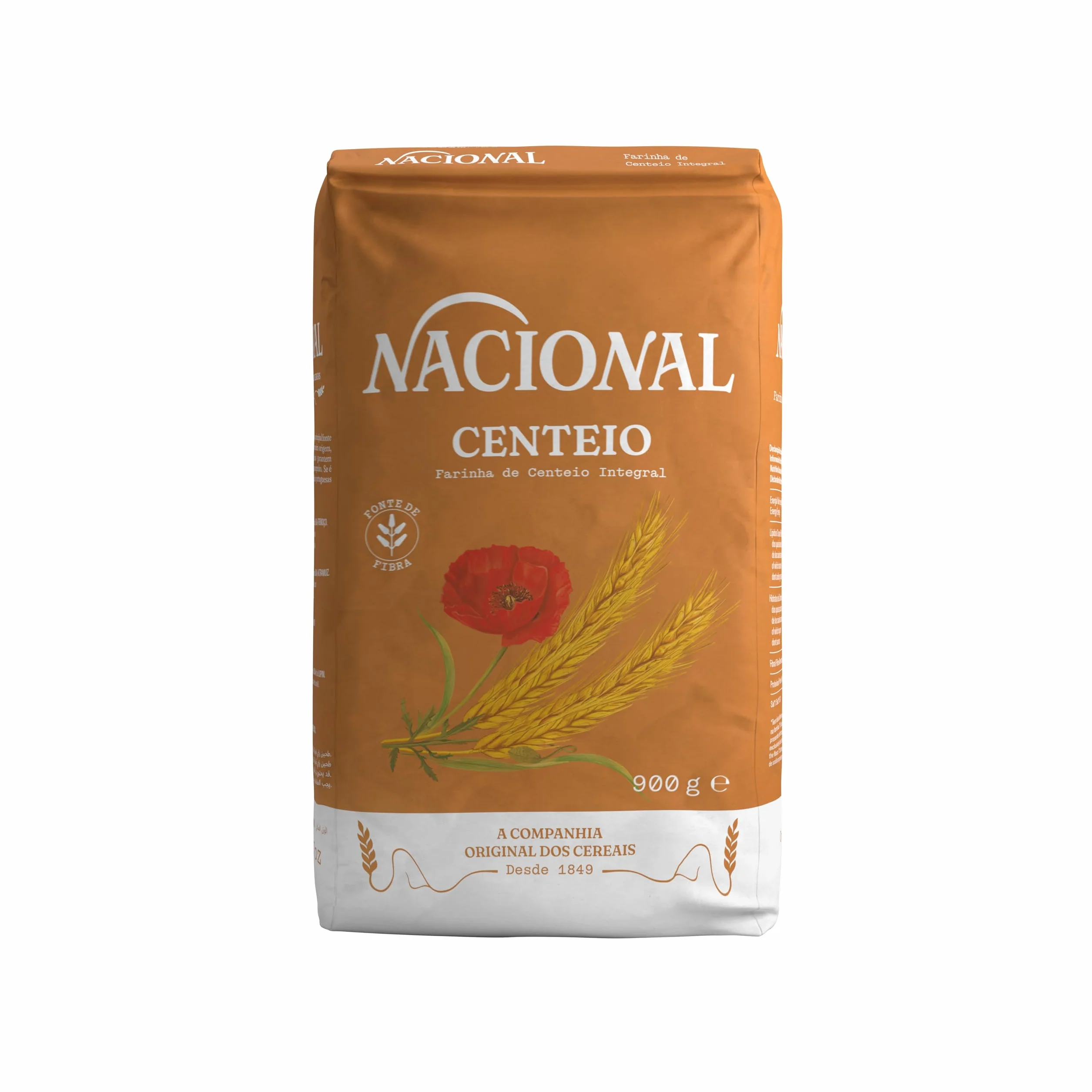 Farinha de Centeio Integral 900G Nacional desde 1849