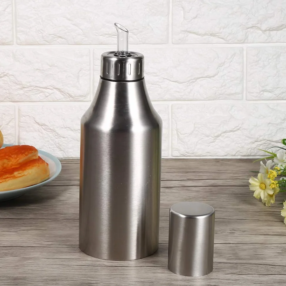 VIFER Botella Dispensadora de Aceite 1000ml, Aceitera Acero Inoxidable