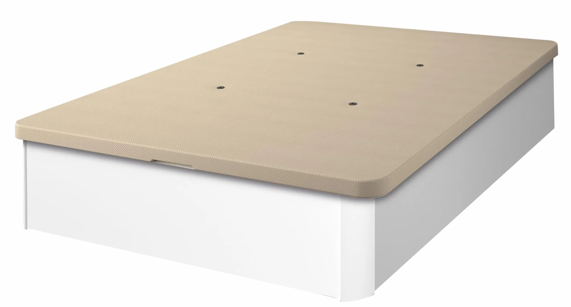 Canapé con Tapa 3D SHIITO Modelo Trevi 150x190 cm Blanco Almacenamiento