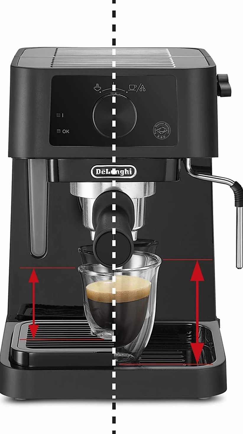 De'Longhi Stilosa Advanced EC235.BK - Cafetera de bomba con 15 bares de presión, 1100 W, 1L, color negro