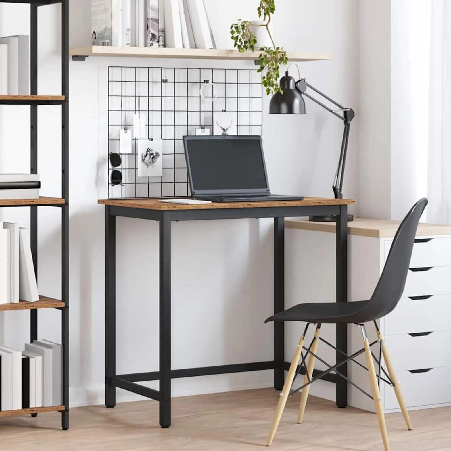 Gecheer Mesa de Trabajo Multifuncional Ajustable en Altura, Diseño Moderno, Uso en Oficina y Casa, Resistente Madera y Acero Modelo YHSLYDZJ-873772ES