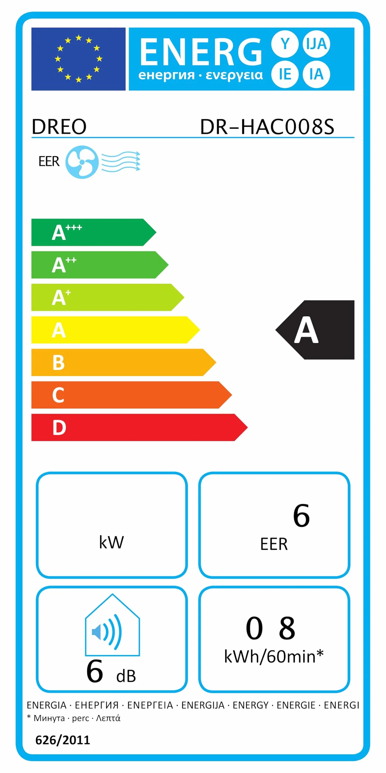 DREO aire acondicionado portátil 7500 BTU 3-en-1 refrigeración/ventilación/deshumidificación, silencioso para dormitorio u oficina, control por app y voz, sin drenaje, kit ventana, 2,5 L/h, AC318S