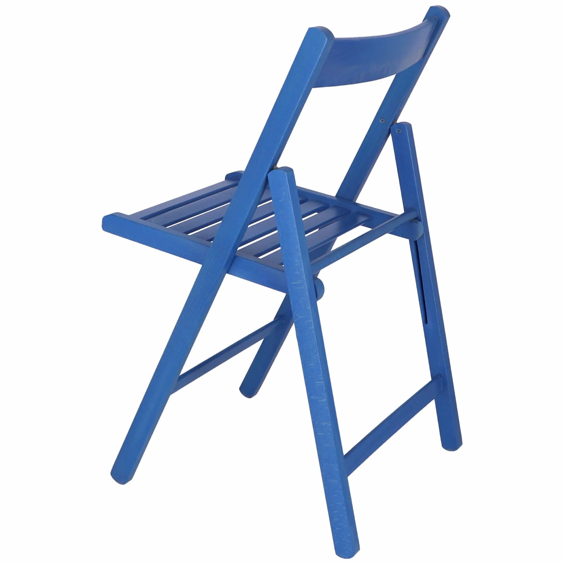 Aranaz | Silla Plegable | Diseño Moderno | Sillas Plegables y Ligeras para Exterior, Jardín o Terraza | Sillón con Reposabrazos y Respaldo | Asiento de Playa | Madera de Haya | Azul | 43 x 47 x 79 cm