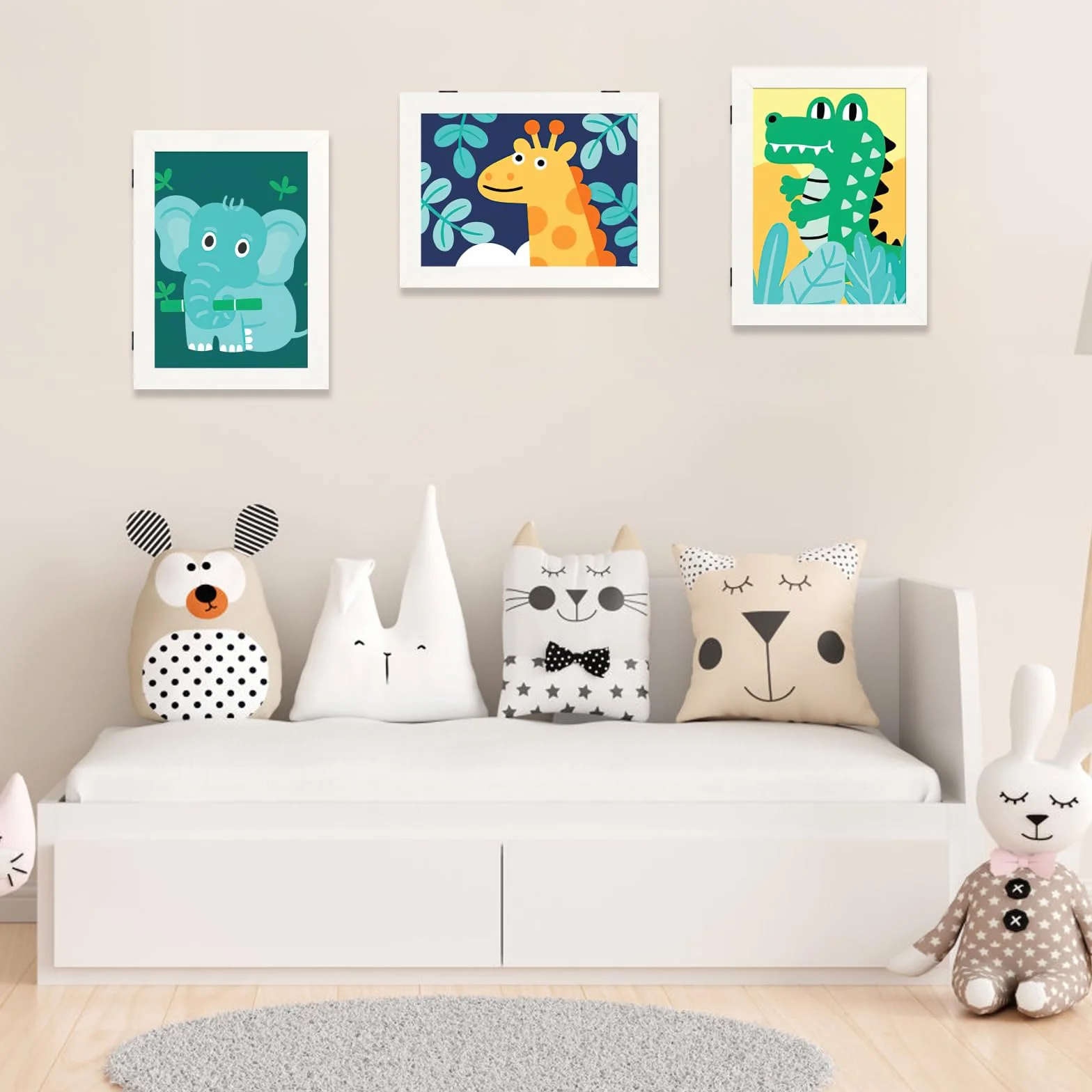 Giftgarden Marco Para Dibujos Niños A4, Blanco Infantiles Cuadro Escuelas Familias Oficinas