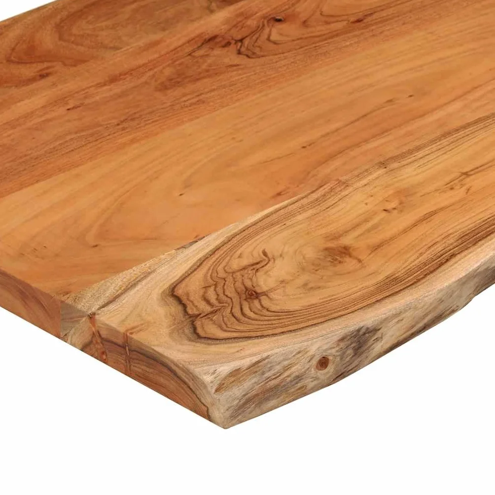 vidaXL Encimera de Baño Rectangular, Tablero de Tocador, Encimera de Lavabo, Tablero para Armario, Madera Maciza de Acacia 110x60x2,5 cm