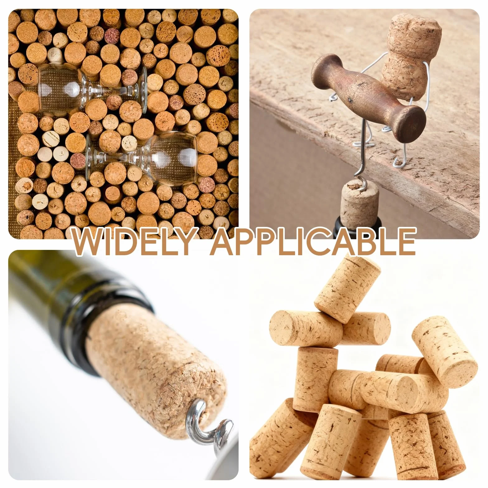 70 corchos de vino para manualidades, tapones de botella para botellas, tapones de botella para manualidades, tapones de vino rectos de madera, tapones de corcho de madera suave natural para vinos