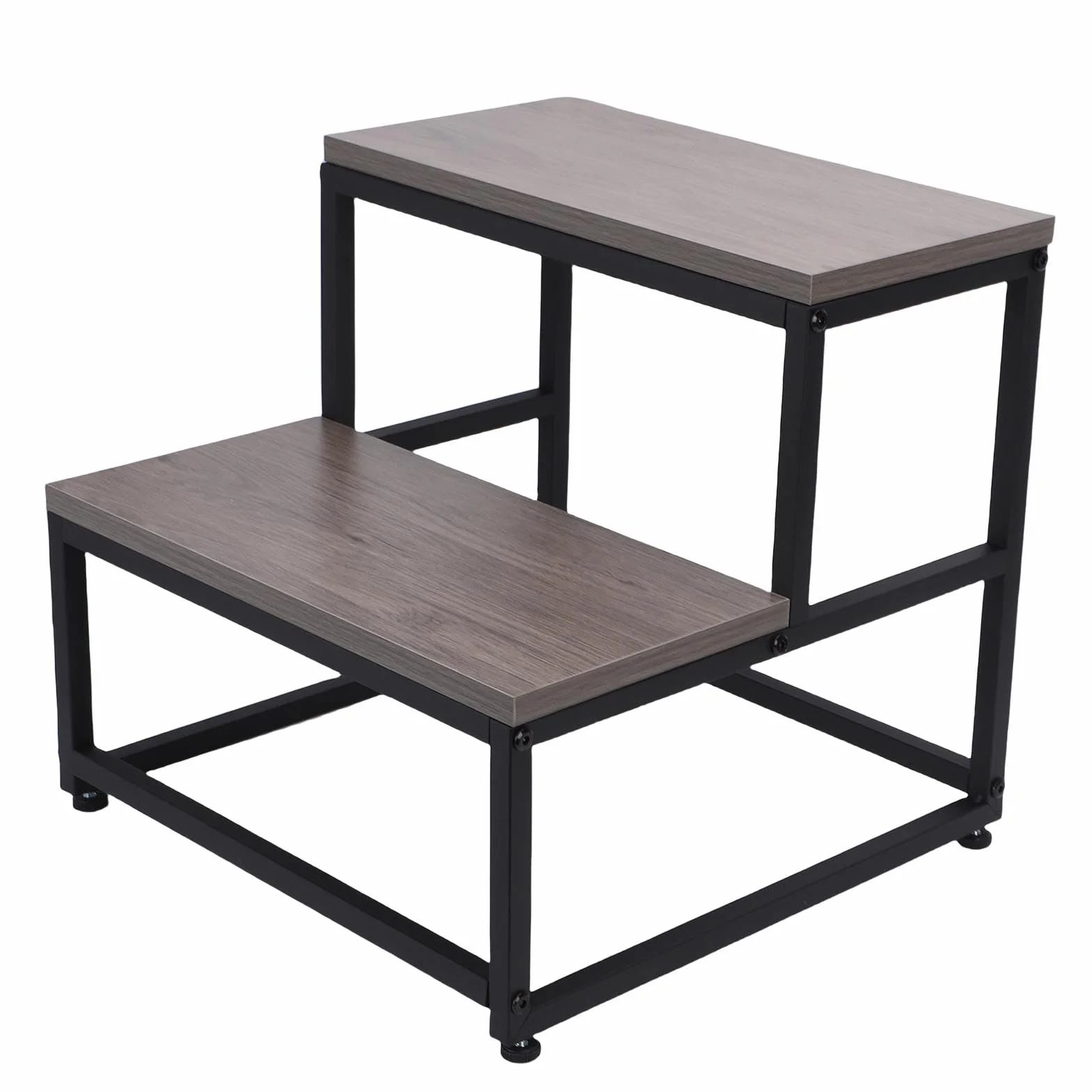 Fockety Taburete de Madera Resistente de 2 escalones para niños pequeños, Ideal para el Entrenamiento de baño, Capacidad de 159 kg, Ayuda con Taburete de Doble Altura.