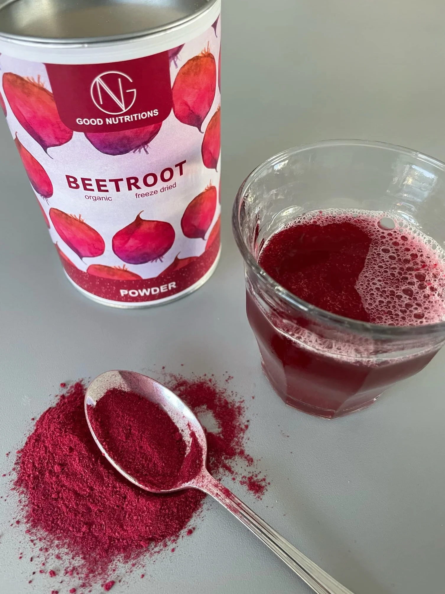Polvo de remolacha liofilizada Good Nutritions® 100g Vegano sin aditivos