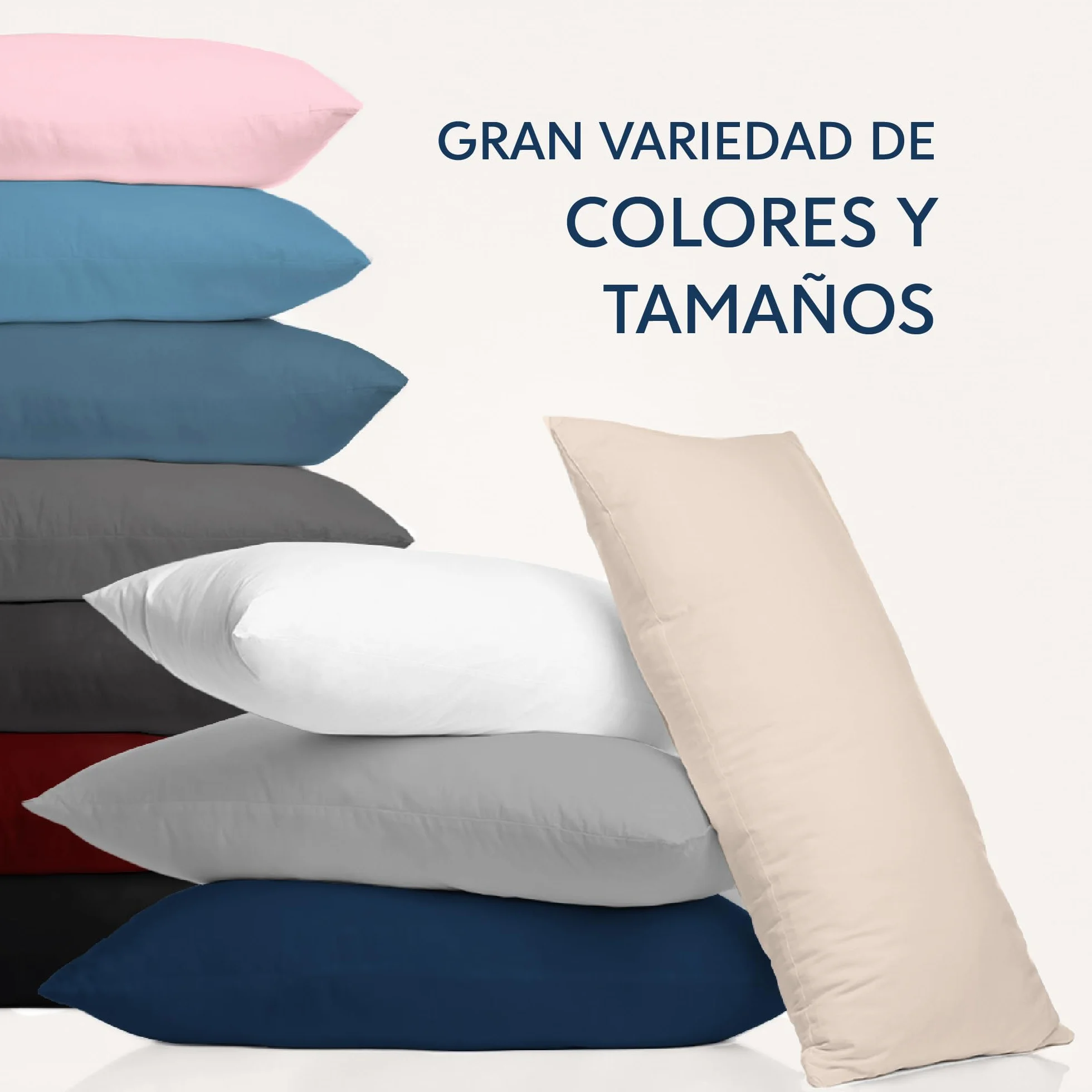 Dreamzie Fundas de Almohada 50x70 cm Beige Microfibra 100% Poliéster Juego de 2