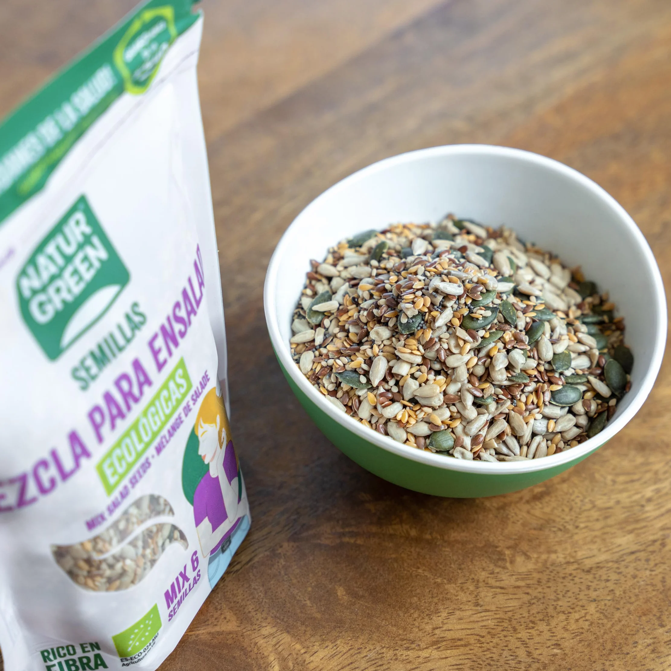 NaturGreen Mezcla de 6 Semillas Ensalada Bio 200 g Ecológico Vegano
