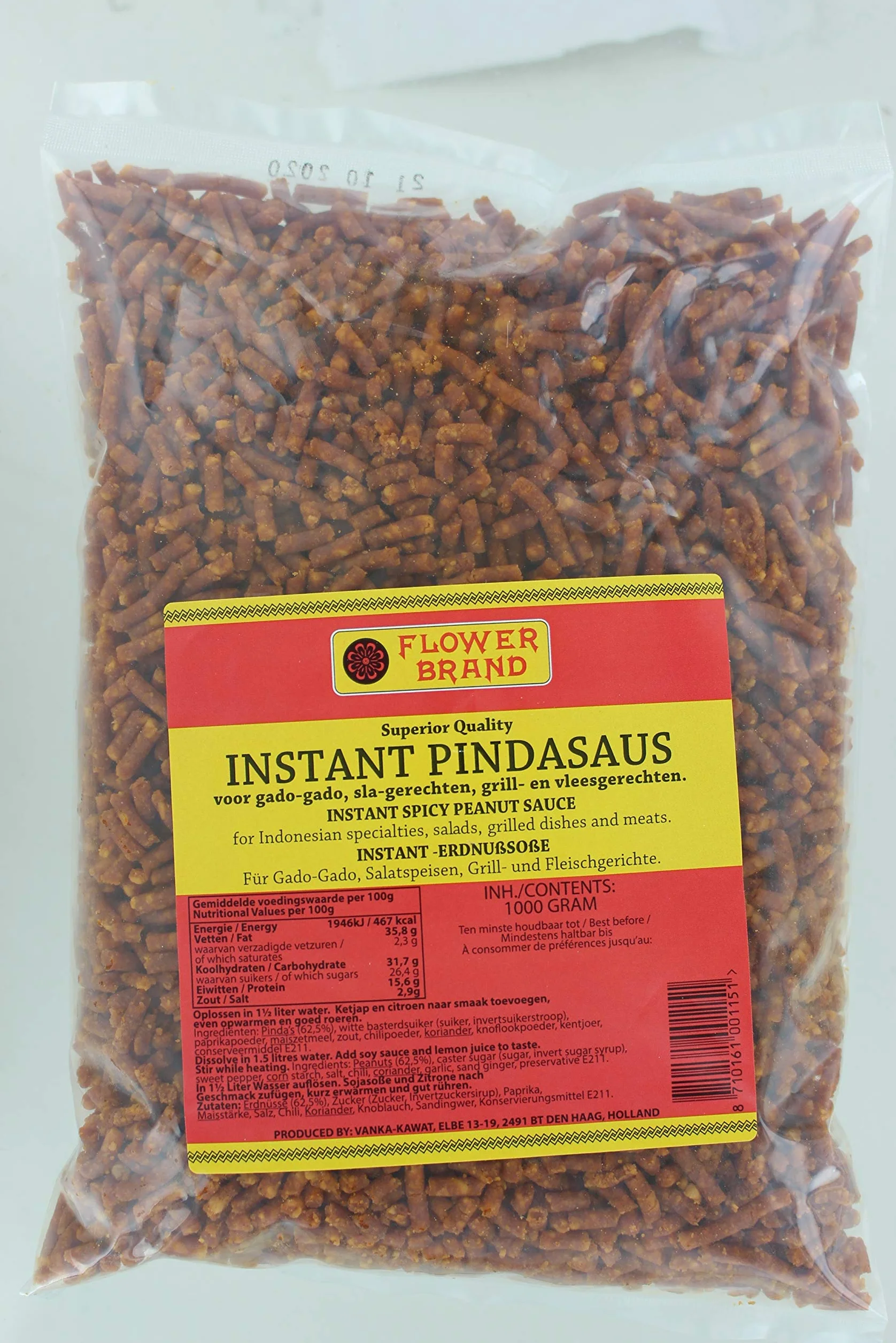 FLOWER BRAND Salsa instantánea Sate, 1 kg