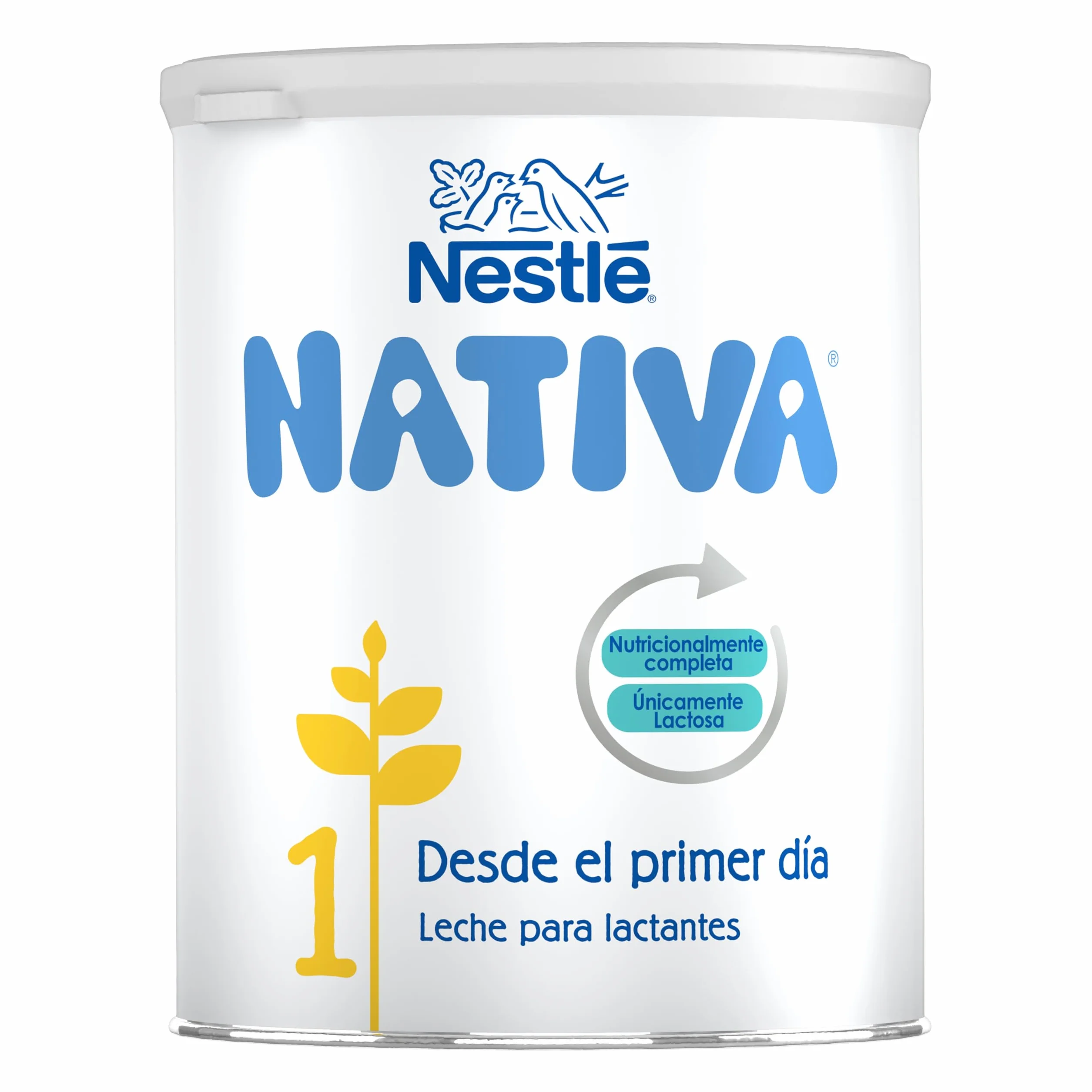 Nestlé NATIVA 1 Leche para bebés en polvo, bote 800g
