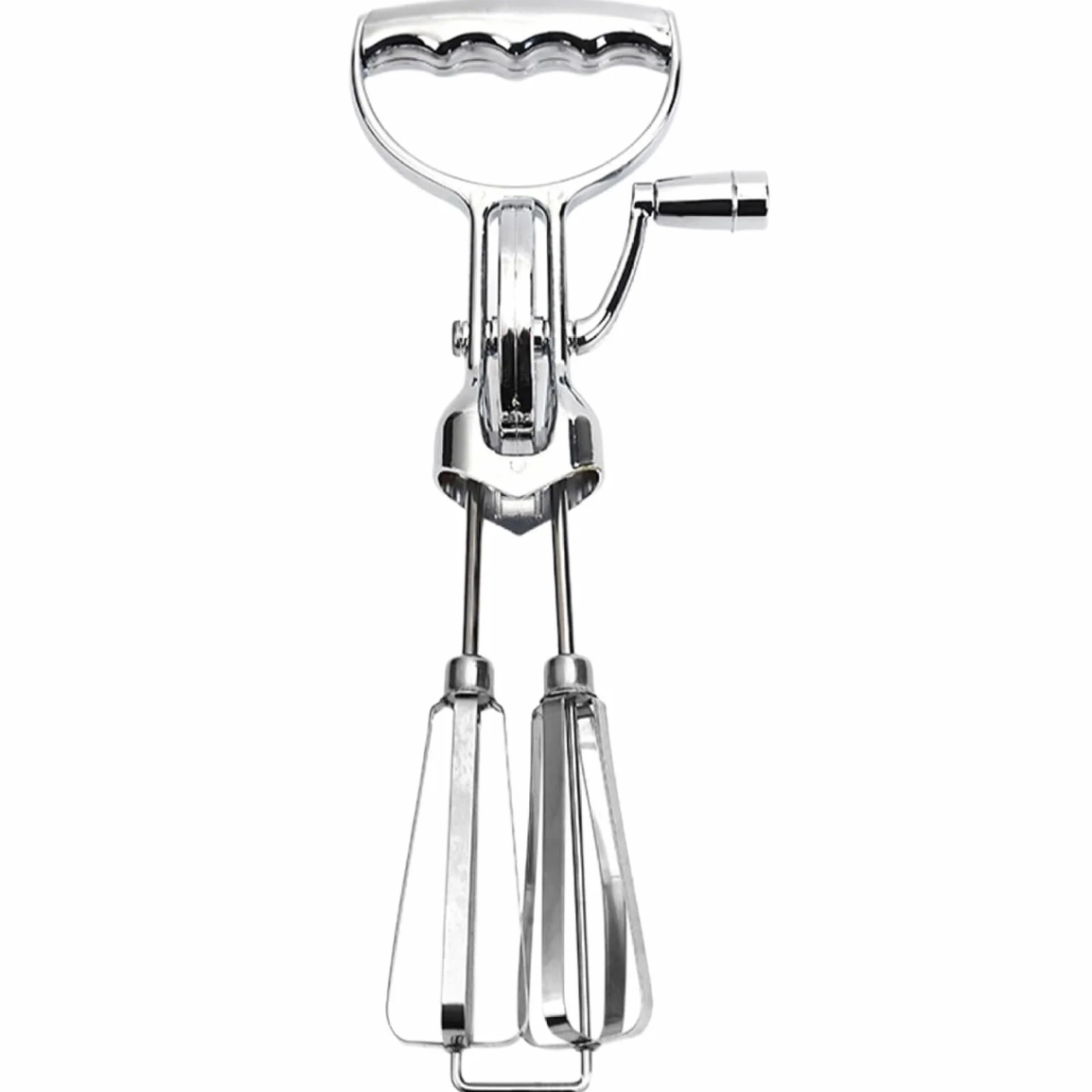 Varillas de Batir para Cocinar Batidor De Huevos Manual, Batidor De Huevos Giratorio De Doble Cabezal, Herramientas For Hornear De Acero Inoxidable Que Ahorran Trabajo En La Cocina Del Hogar Huevos, E