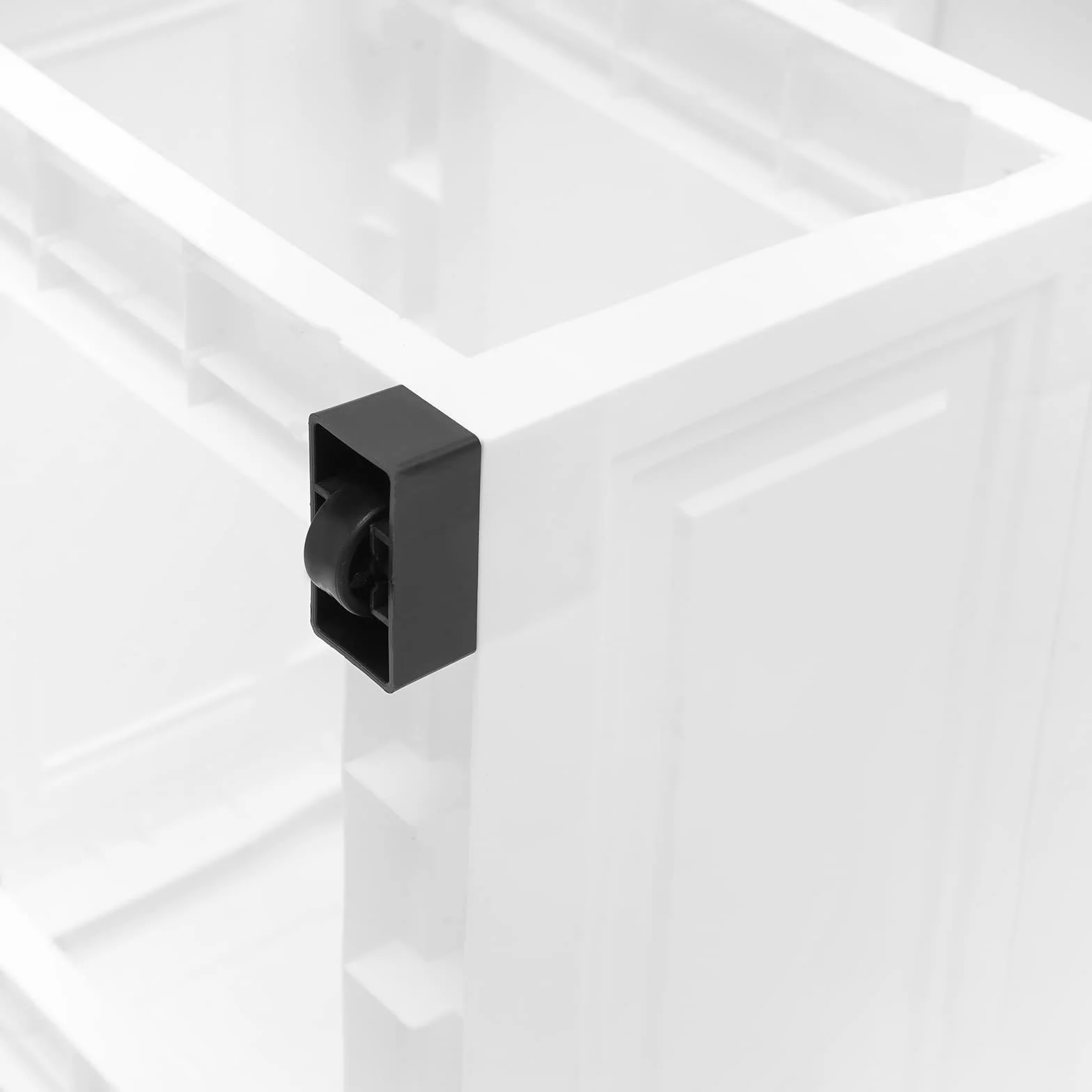 Armario estrecho con 5 cajones, 25 cm de ancho, de polipropileno, con ruedas, armario de baño impermeable para salón, cocina, oficina, blanco