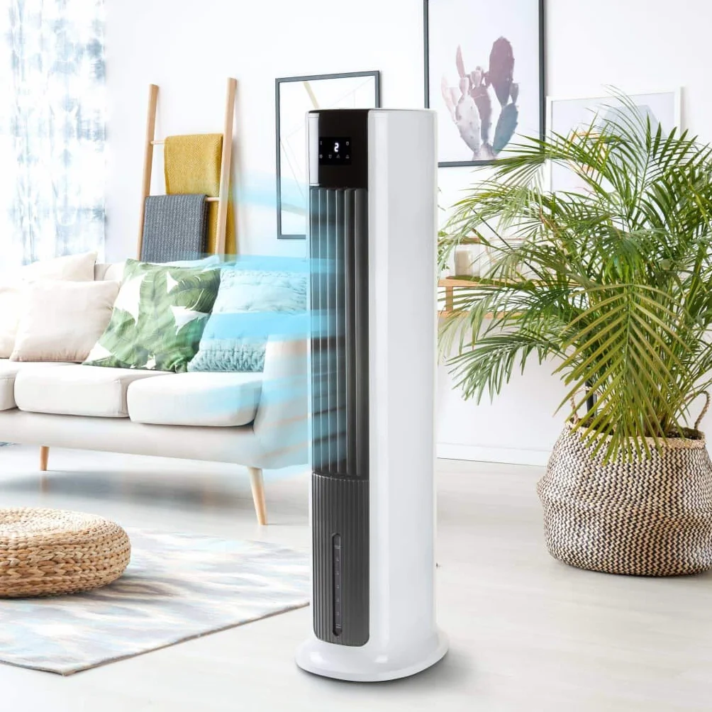 Domo DO157A - Refrigerador de aire con depósito de agua de 7 litros, color blanco