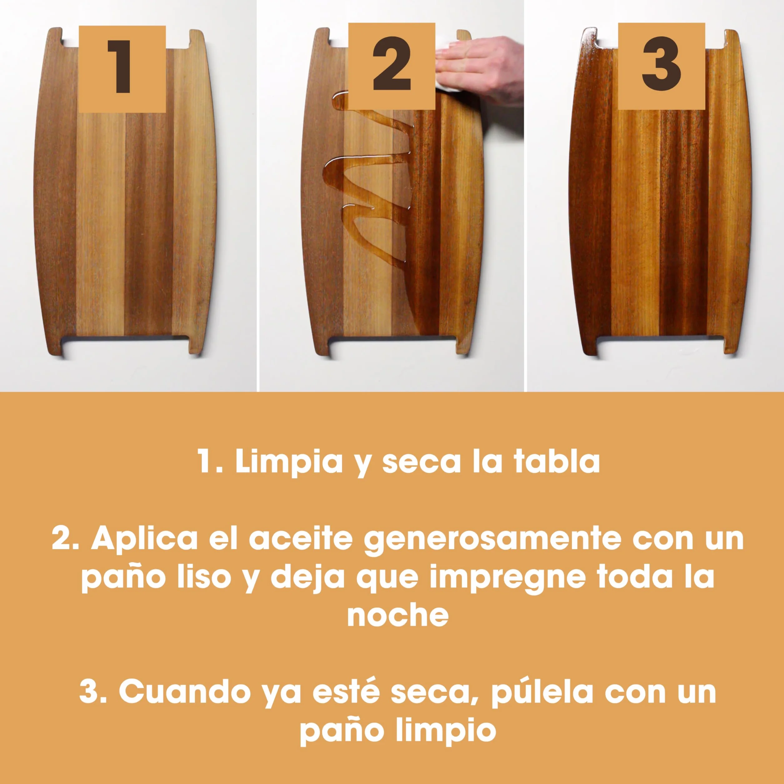 Aceite para tablas de cortar de grado alimentario 250 ml