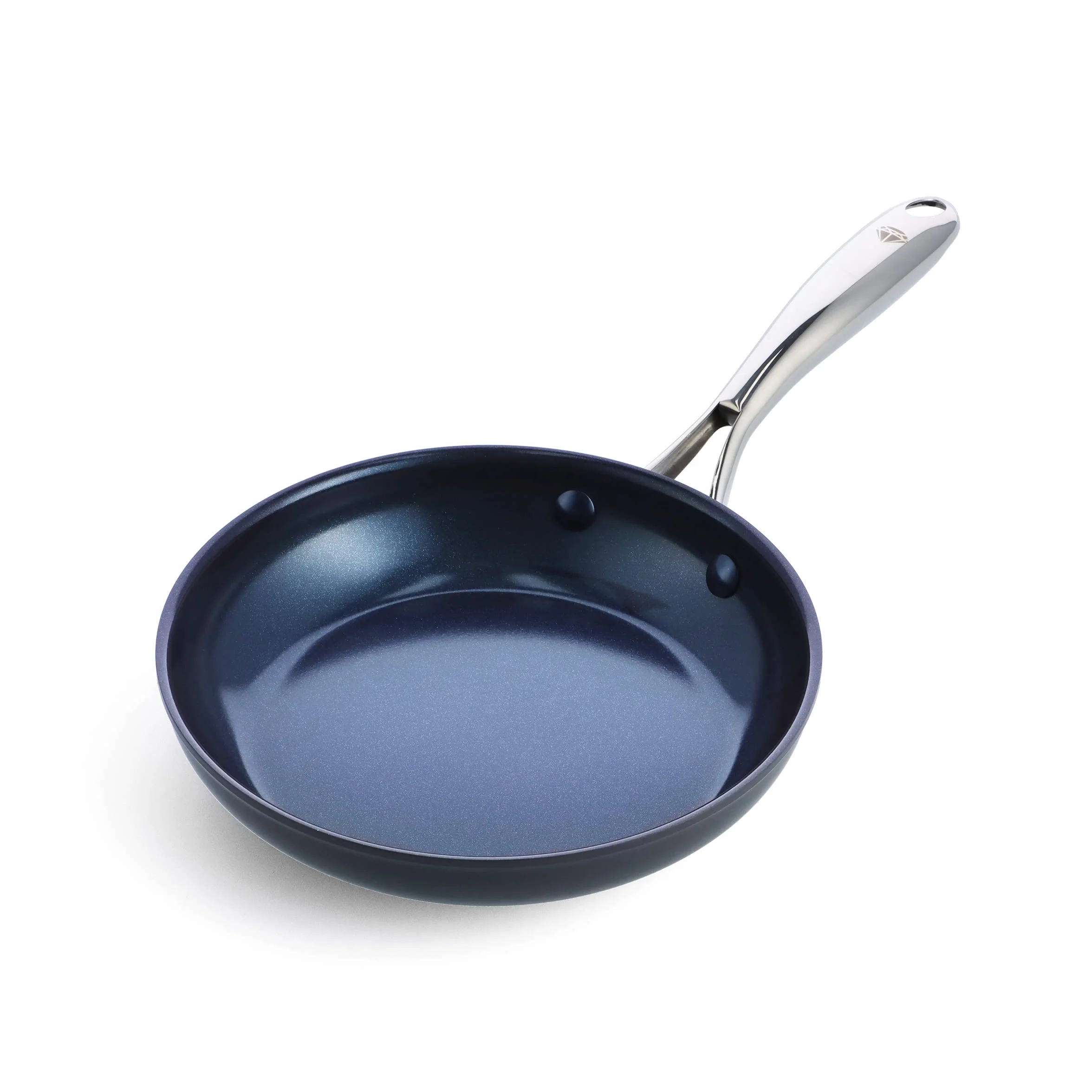 Blue Diamond - Sartén antiadherente de cerámica anodizada dura y saludable, 8 pulgadas