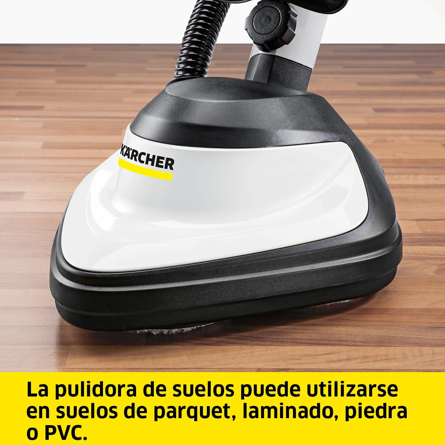 Kärcher Pulidora de suelos FP 303, pulidora de suelos con función de aspiración para pulir suelos duros, velocidad: 1000 rpm, potencia: 600 W, ancho: 29 cm, con cepillos de esponja y bolsa de filtro