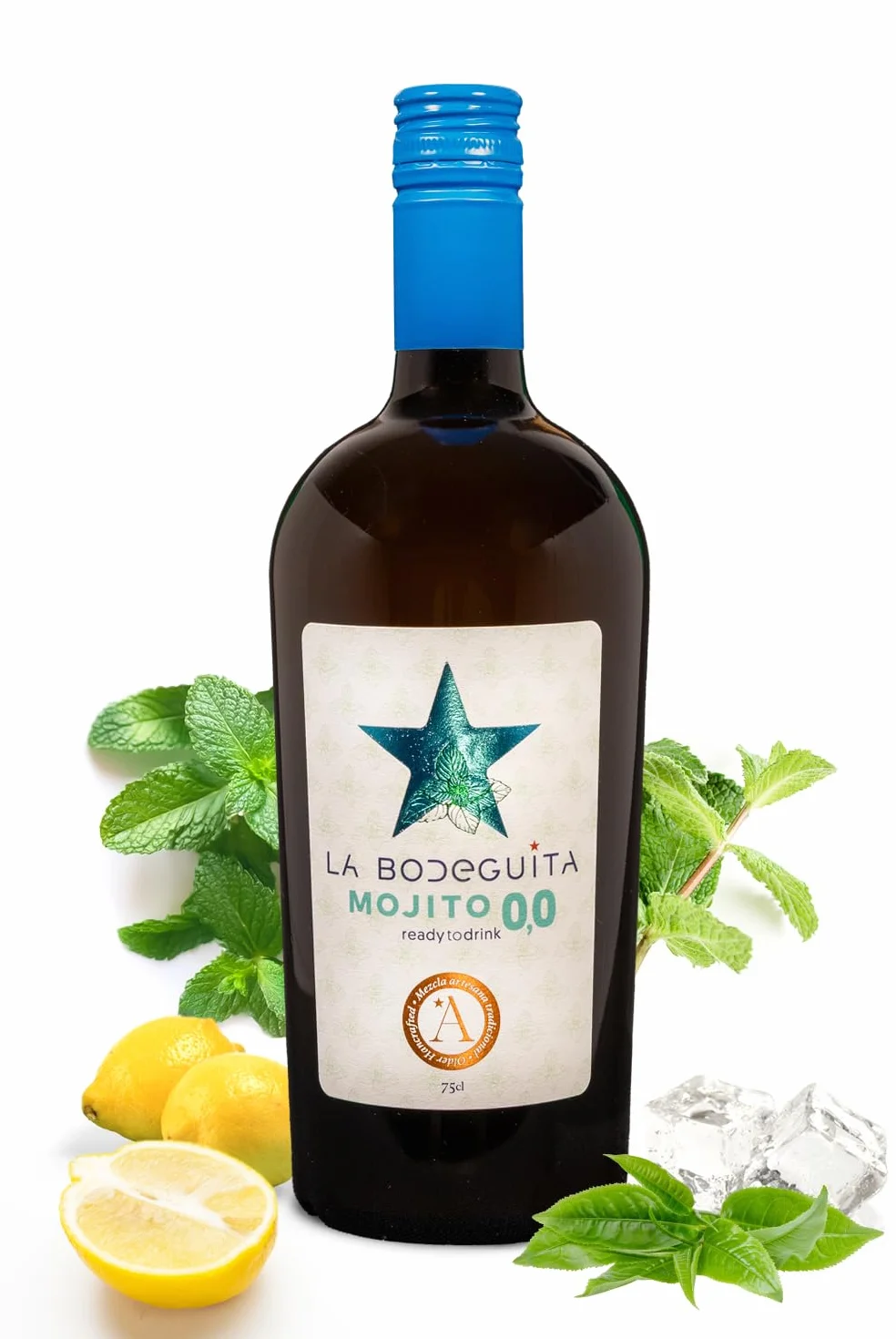 La Bodeguita Mojito 0,0 Cóctel Premium Sin Alcohol Artesano Natural 75 cl