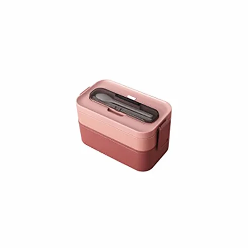 fiambrera, Bento Boxes Fiambrera aislada de acero inoxidable de 1000 ml, doble capa y tres compartimentos, multifuncional,