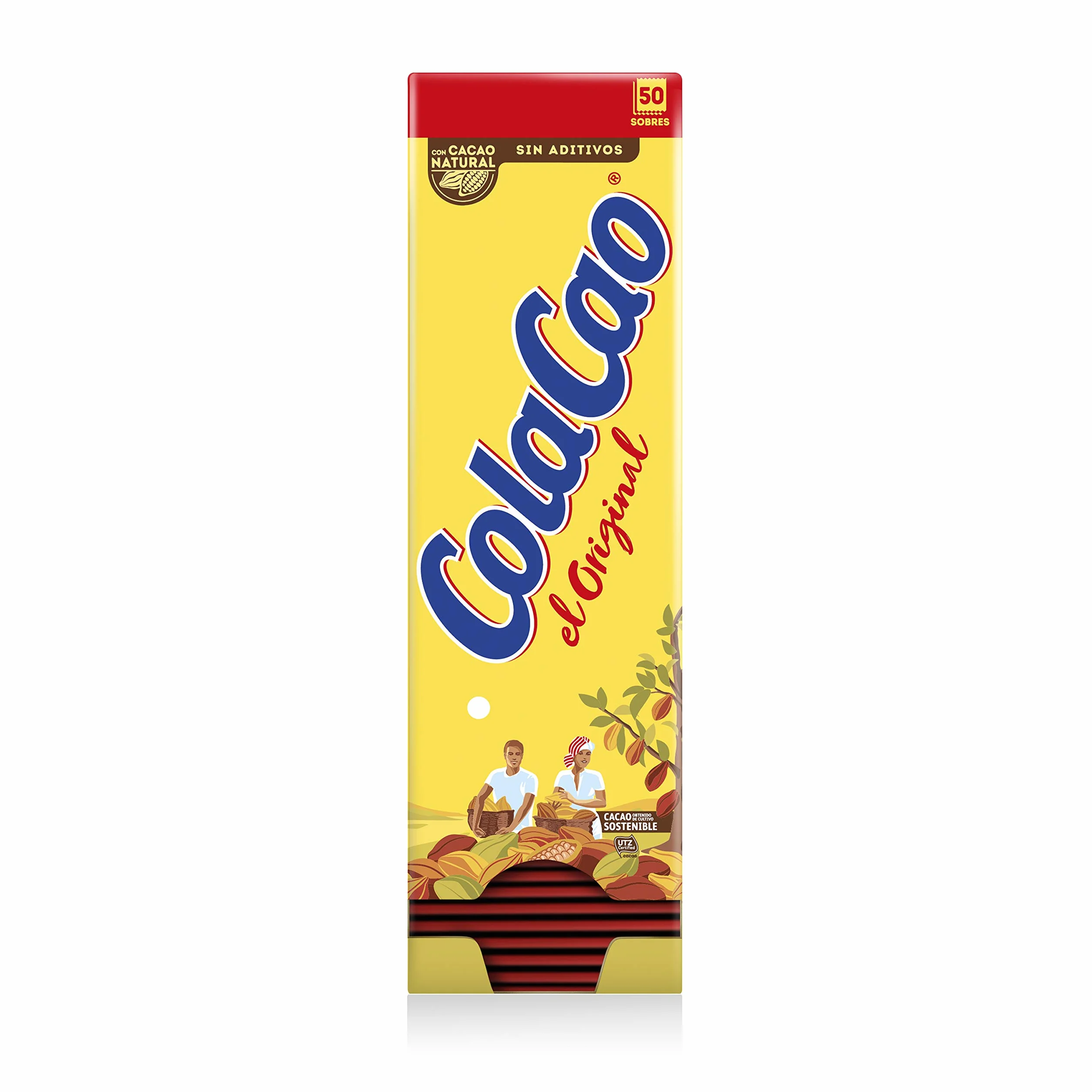 ColaCao Original Cacao Soluble Natural sin Aditivos 50 sobres 900g