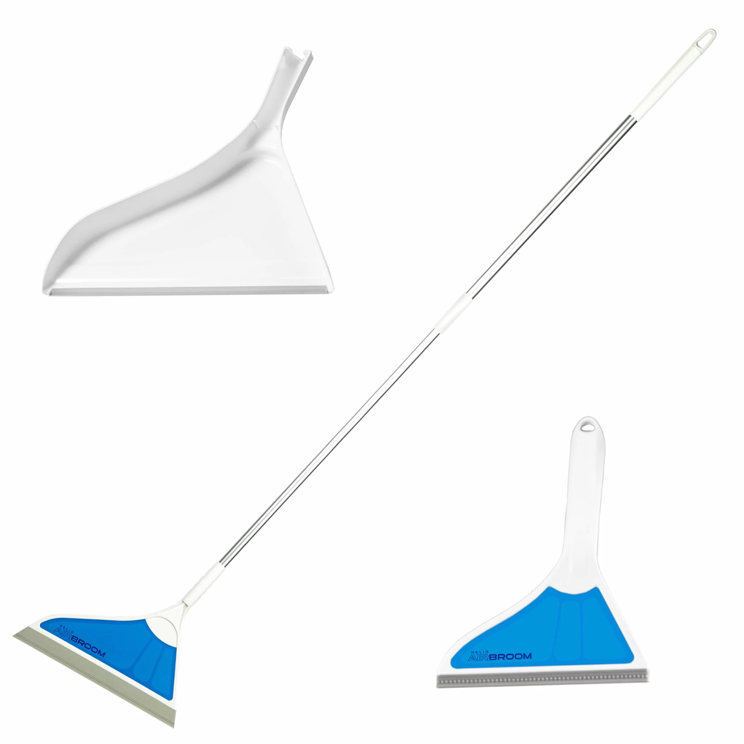Helio AirBroom - Escoba de Suelo Todo en uno para Limpieza Interior, Limpia el Polvo, la Suciedad, el Pelo de Animales de alfombras, baldosas y Suelos de Madera Dura.
