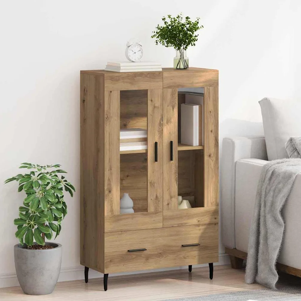 Genérico Alacena Roble Artesanal 69,5 x 31 x 115 cm Madera contrachapada,Mobiliario,Armarios y Almacenamiento,Aparadores-882542