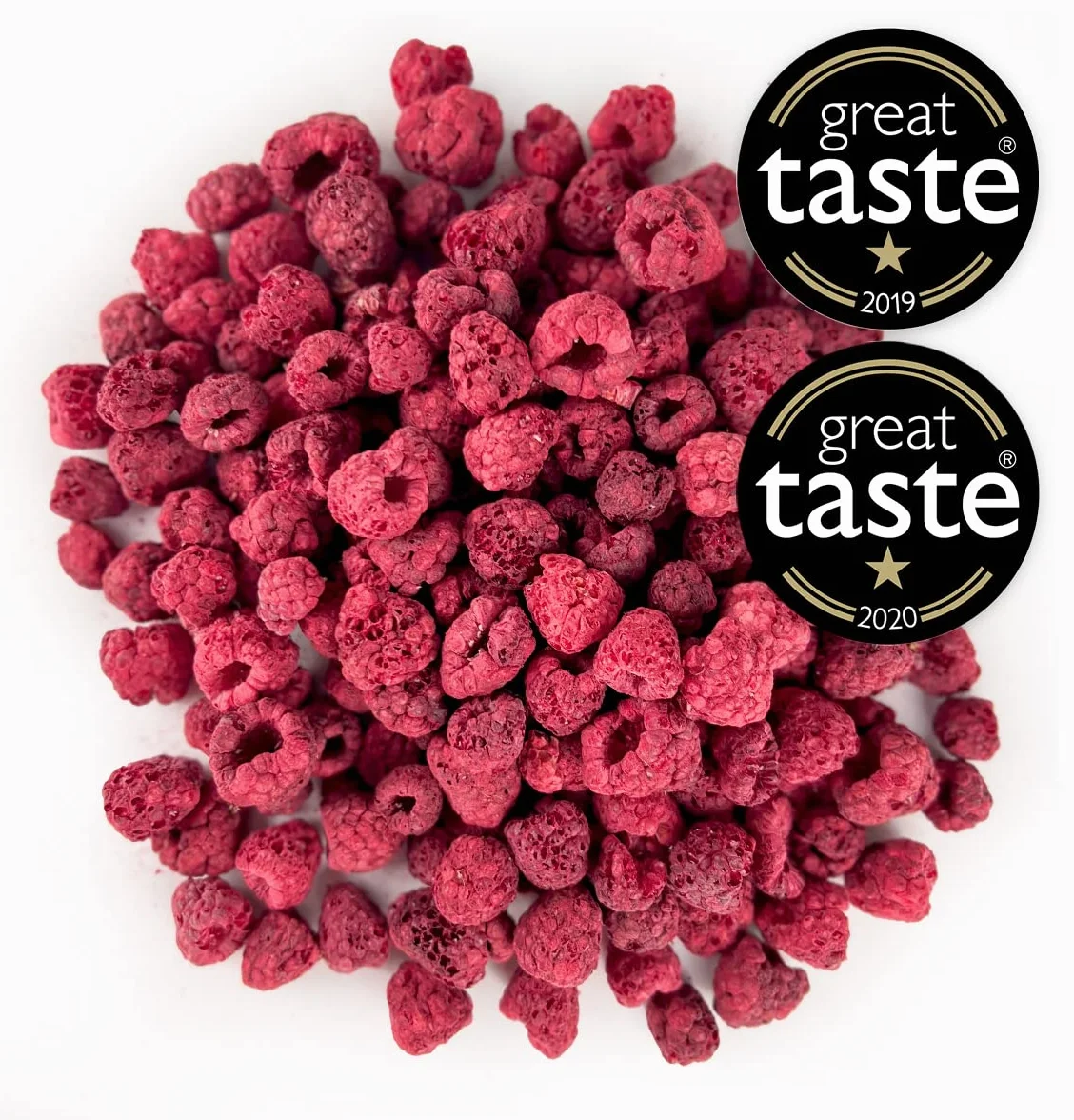 BRIX Frambuesa Liofilizada Enteras 85g | Frambuesa Deshidratada 100% Natural | Sin OGM, Gluten, Vegano