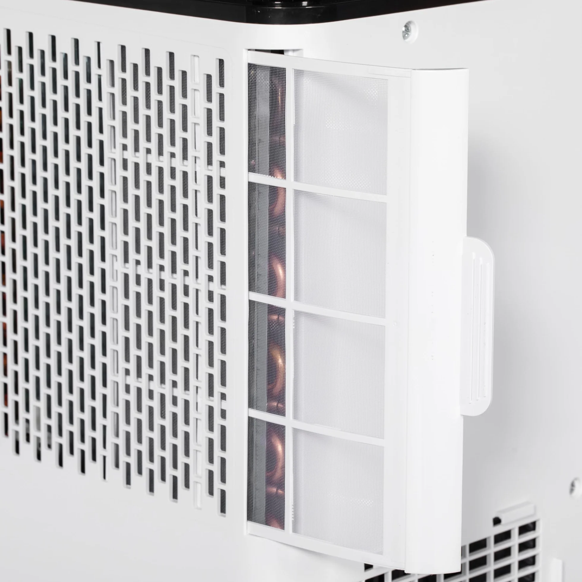 HOMCOM Aire Acondicionado Portátil 5 en 1 10000 BTU 2900W Enfriador Ventilador Deshumidificador 26 L/Día con Pantalla LED Mando a Distancia Temporizador 24h y 2 Velocidades para Habitación 35m² Blanco