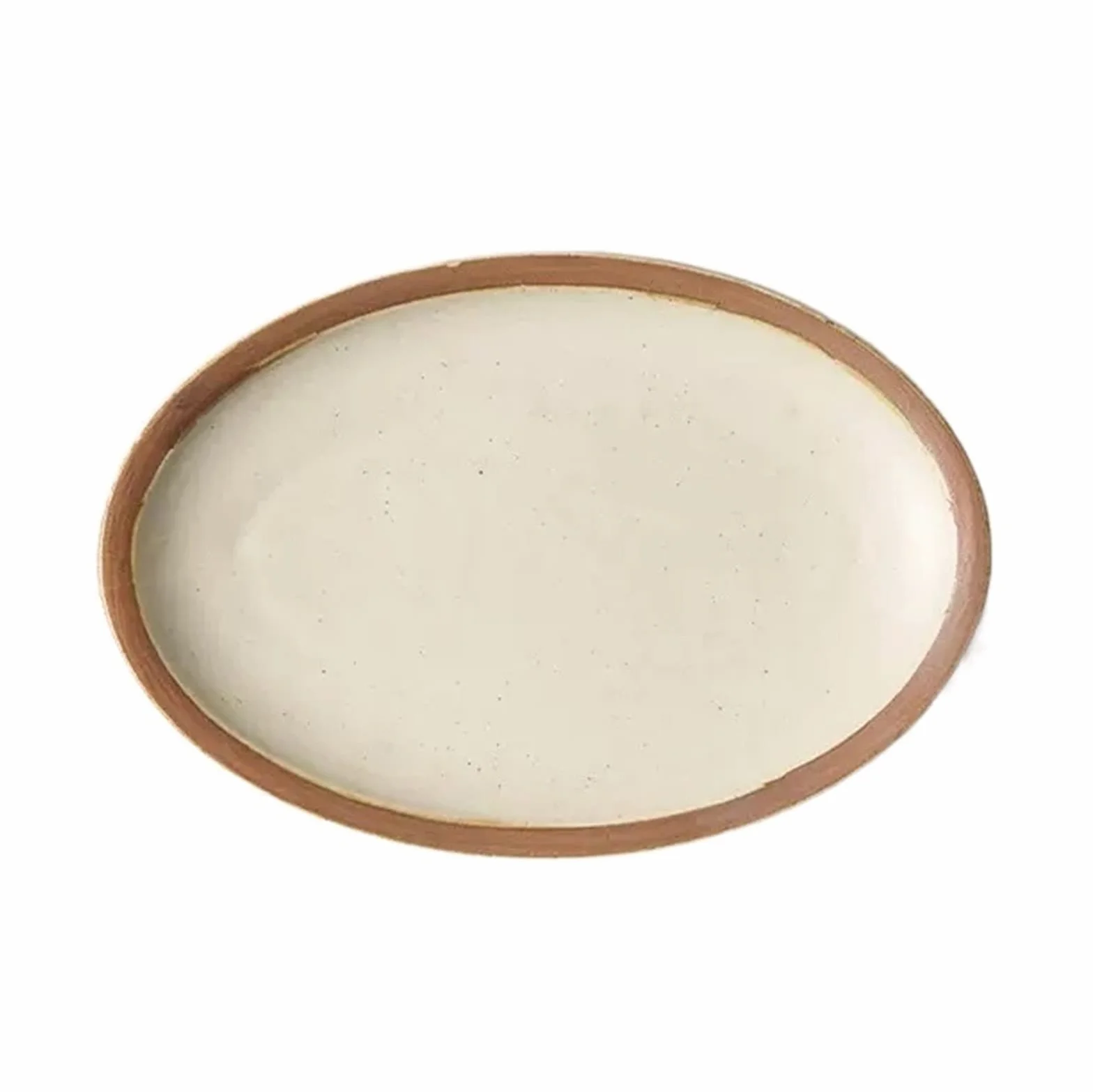 Plato llano Plato de pescado de cerámica for el hogar, plato de pescado al vapor, vajilla de cerámica, plato de cena ovalado grande, plato plano Retro de cocina for restaurante Platos Platos ( Size :