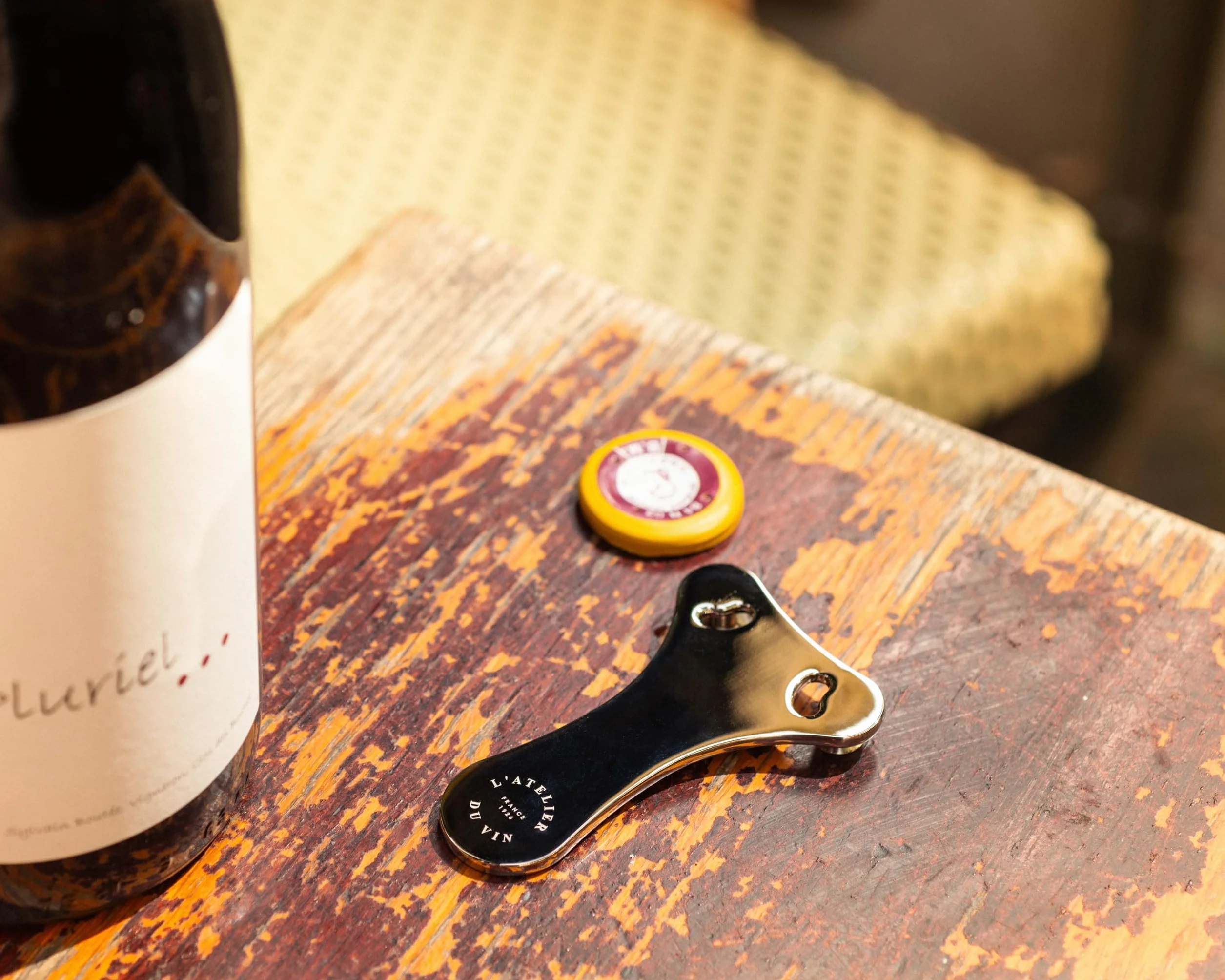 L'Atelier du Vin Cortador de lámina de Metal Cromado