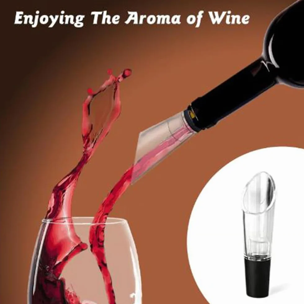 MIRACLEW Wine Opener, Air Pump Cork Remover Wine Bottle Opener Set, Miracle Air Pressure Wine Opener Set, with Bottle Opener, Vacuum Stopper, Wine Pourer, Paper Cutter (Silver)