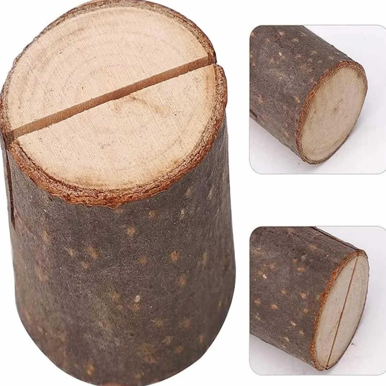 28 Piezas Memo Clip, Clip de Nota Memo, Soporta Tarjetas Madera, Porta Tarjetas de Madera, Soporta Tarjetas Mesa Boda, para Cenas Familiares, Bodas, Oficinas, Decoración de Restaurantes (7 Estilos)