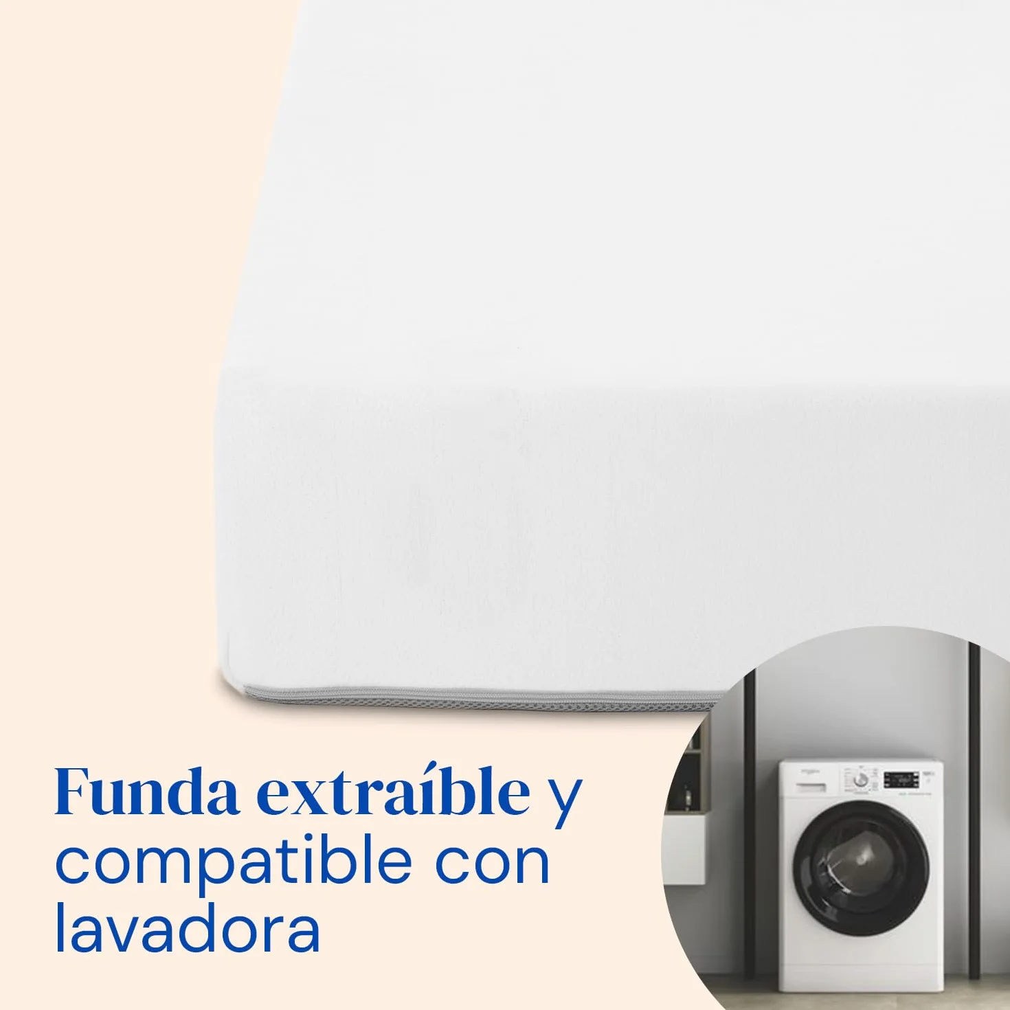 Geriafy – Pack Cama Articulada Reforzada con colchón viscoelástico de 20 cm Tencel | Tejido Fresco y Suave (90x190 cm, Mando por Cable)