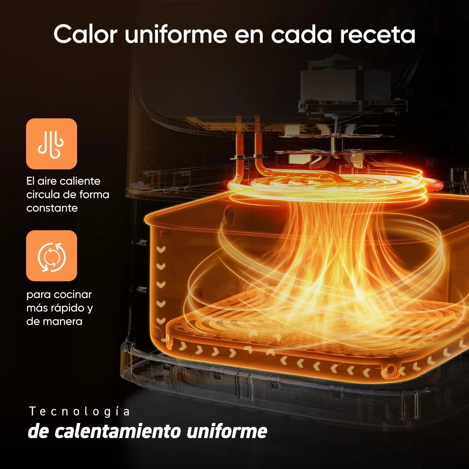 Cosori Freidora de Aire 5,7L Interior Metálico Real 1700W
