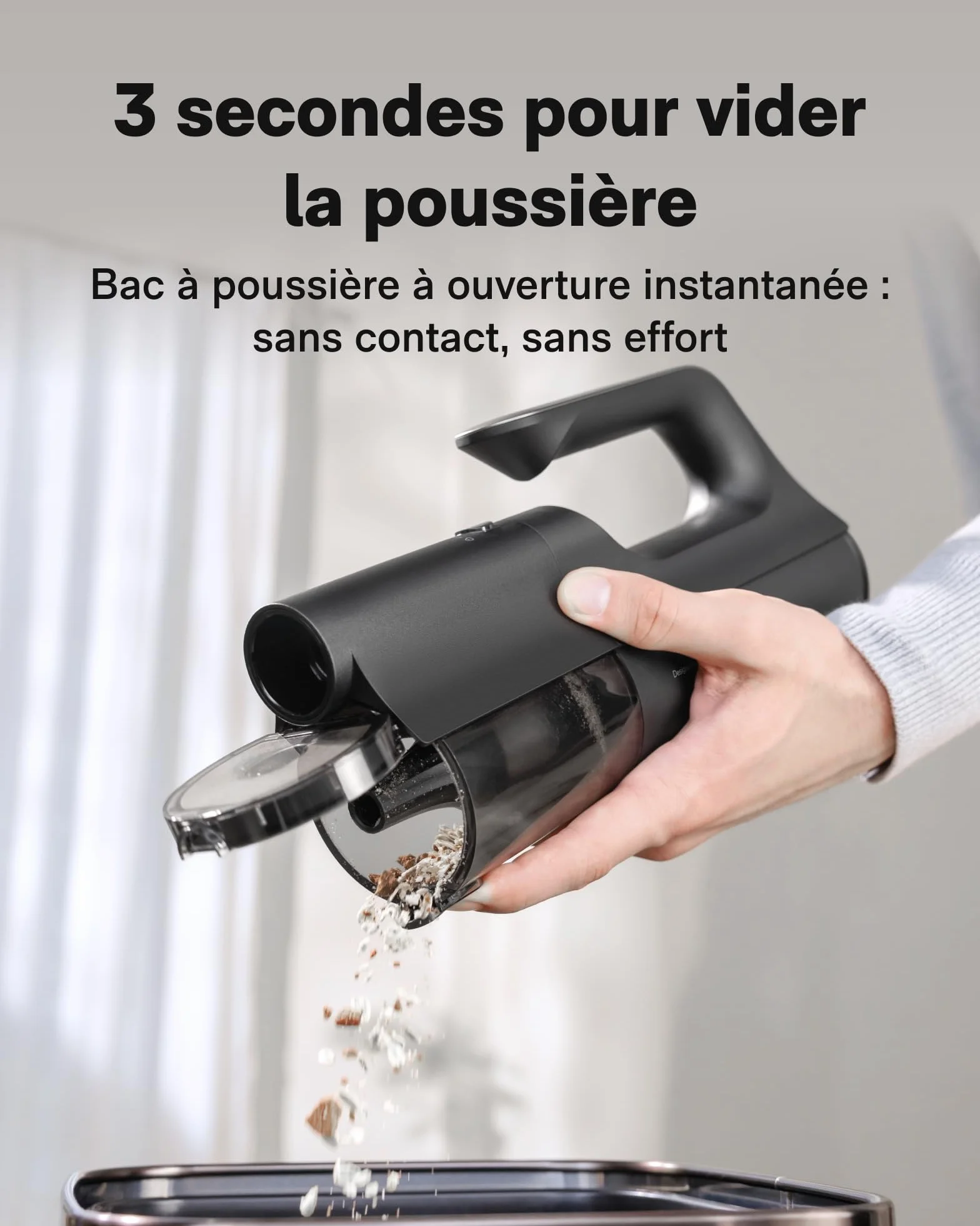 HOTO BlowVac™ Aspiradora de Mano inalámbrica, Aspirador Coche con Alta Potencia de 23000 Pa, 3 Modos de succión, Aspirador de Mano Potente para el Interior del Coche, Mascotas, Pelo y alfombras