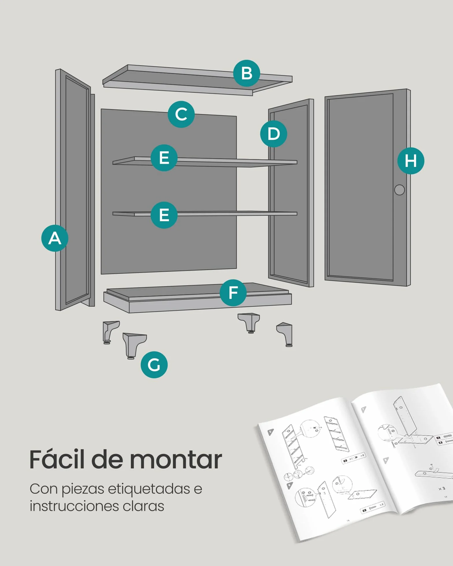 SONGMICS Archivador Oficina Armario Multifuncional 2 Puertas Cerradura Almacenamiento Acero Blanco Mate OMC013W01