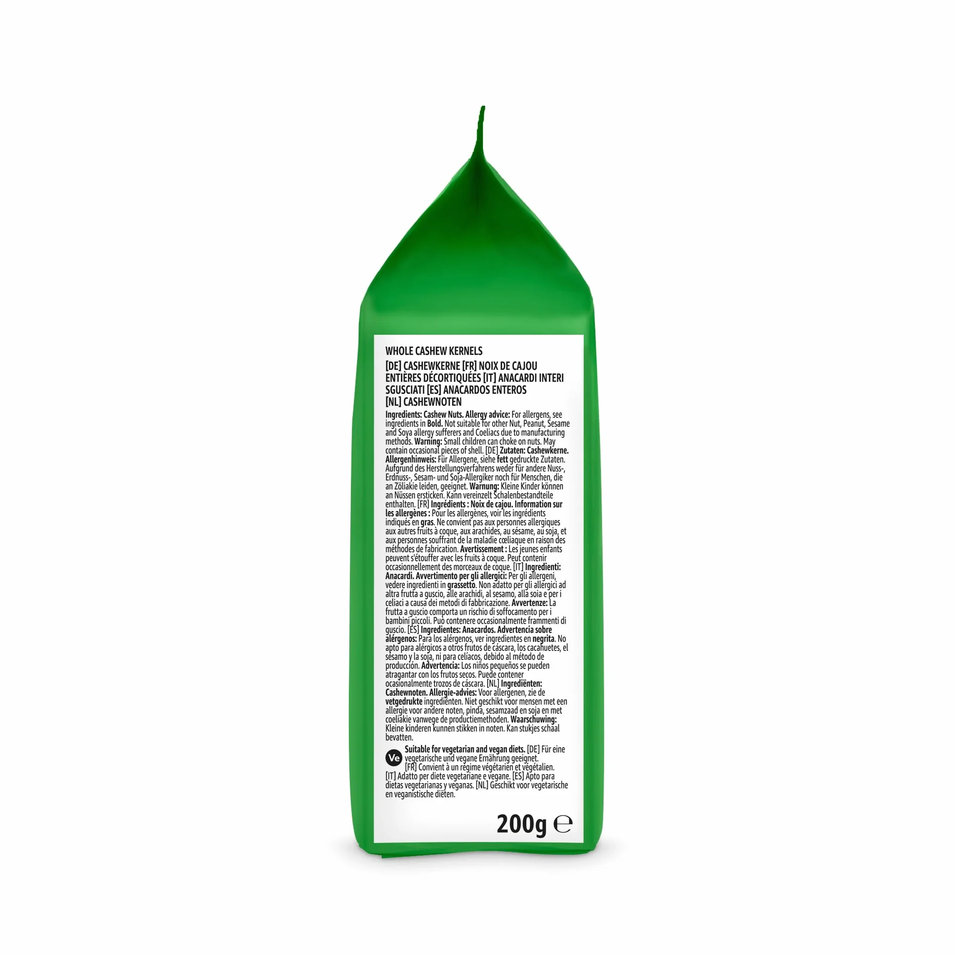 Anacardos Enteros Sin Sal 200g by Amazon