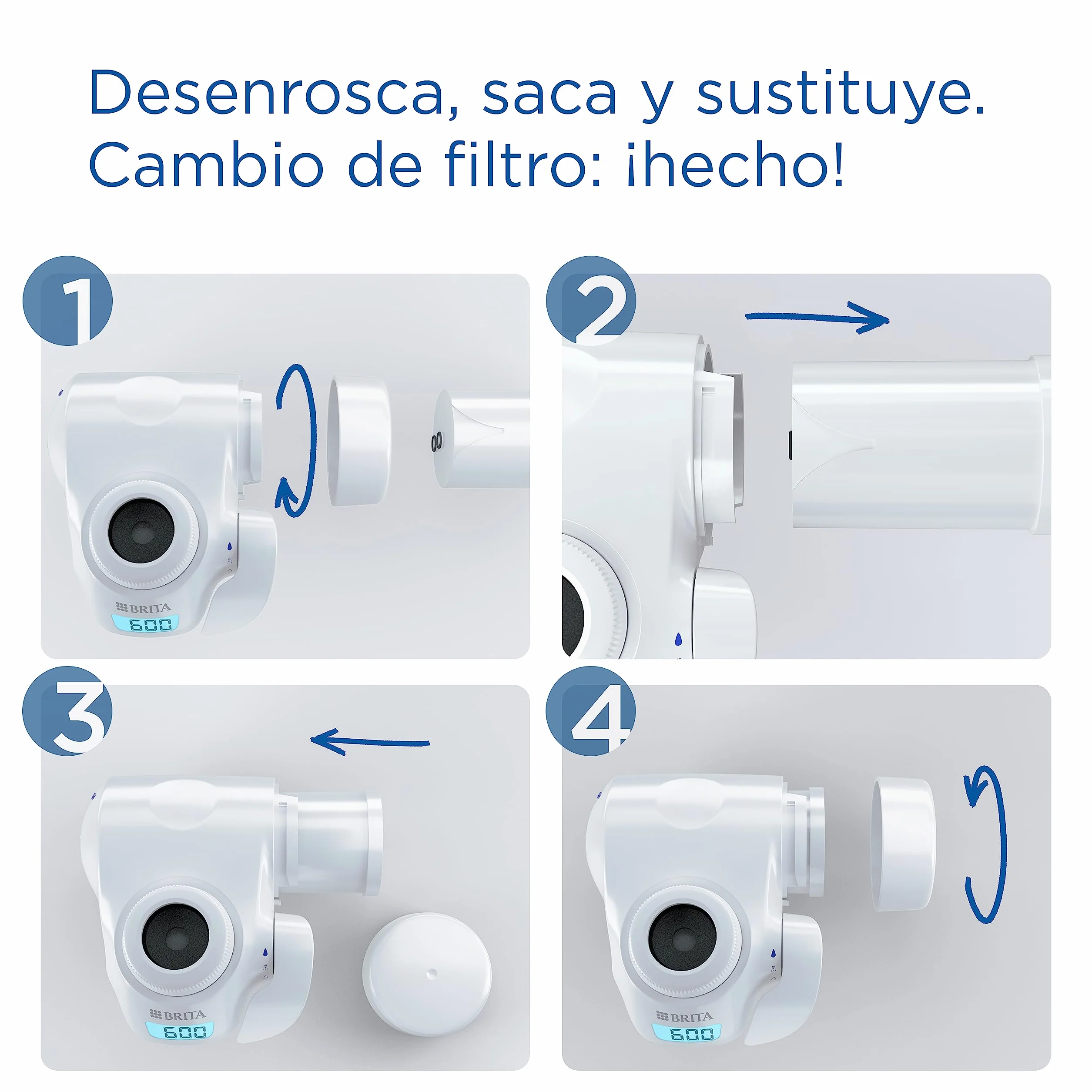 BRITA ON TAP V-MF cartucho de filtro de agua 600L reduce PFAS metales