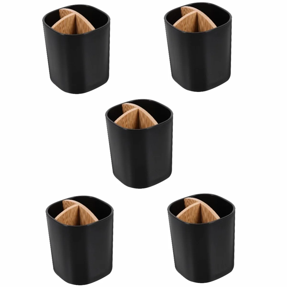 Cabilock 5piezas Soporte De Cepillos De Dientes De Organizador De Pasta para Baño Estable y Antideslizante para Hogar Oficina y Hoteles