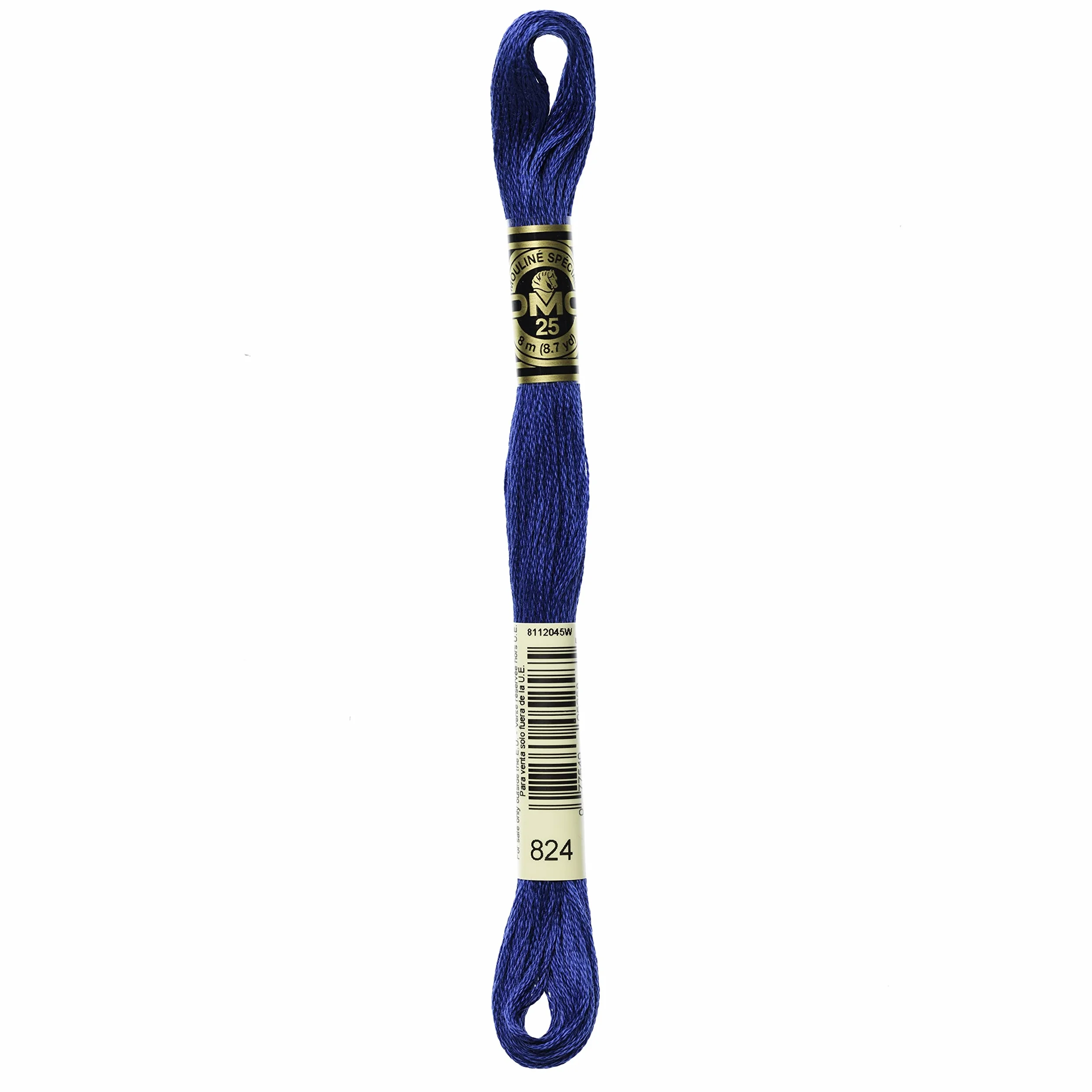 DMC Hilo de algodón bordado de 6 hilos, color azul oscuro