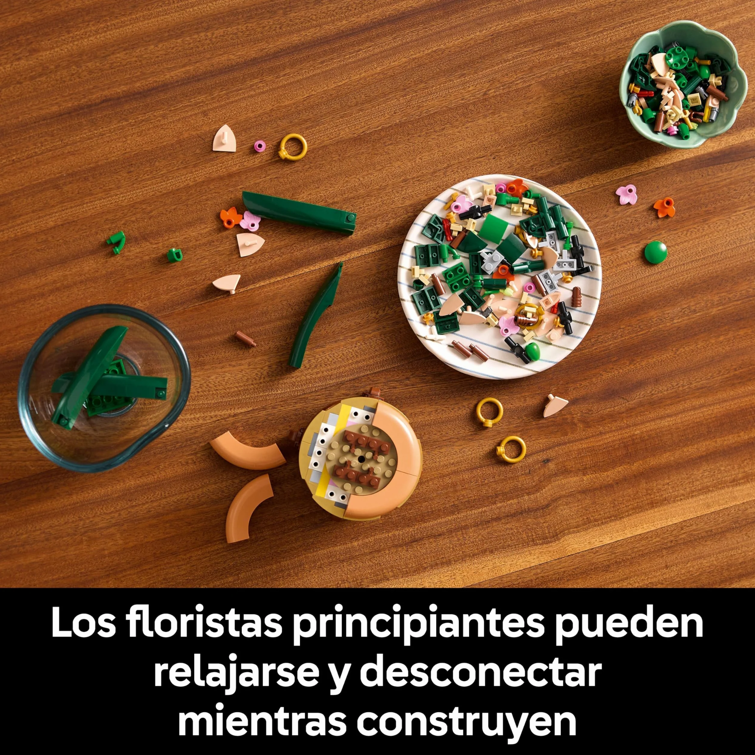 LEGO Botanicals Miniorquídea 10343 Maqueta para Construir Adultos Orquídea Flor Planta Artificial Decoración Hogar