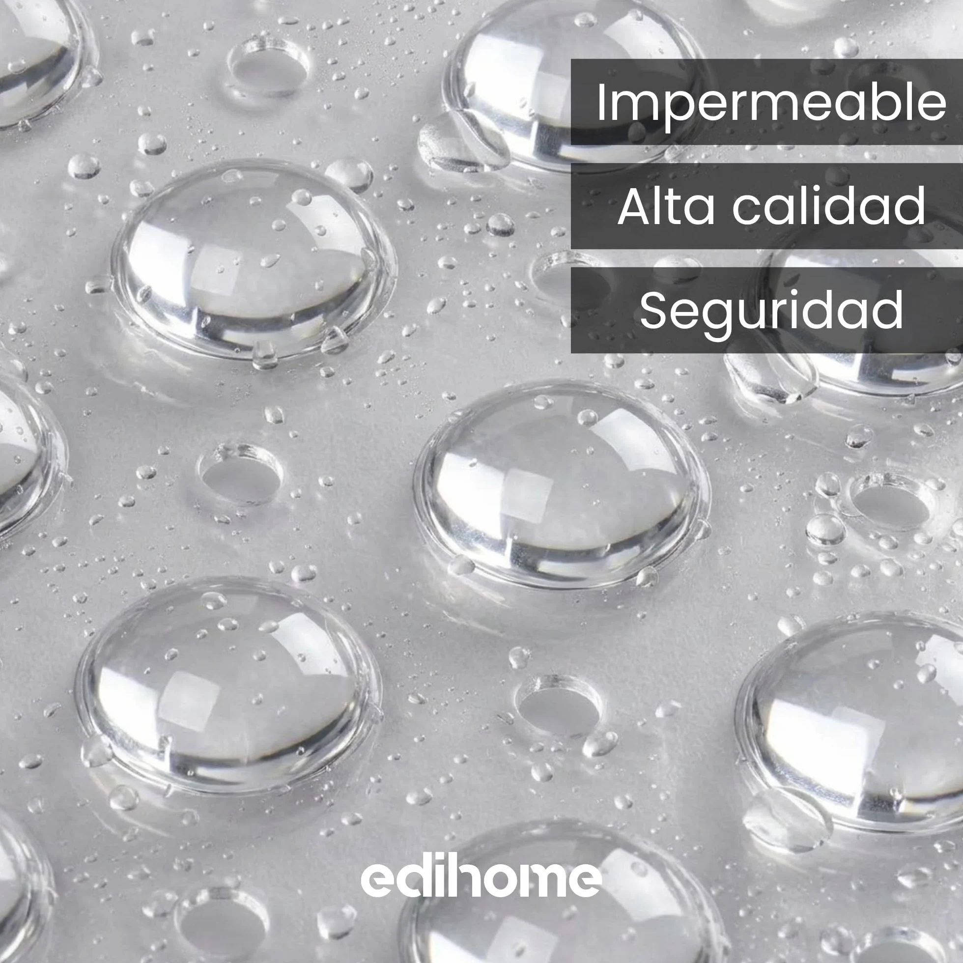 Alfombra Bañera Antideslizante 100x40 cm Burbujas con Ventosa sin BPA Antibacterial Lavable a Máquina